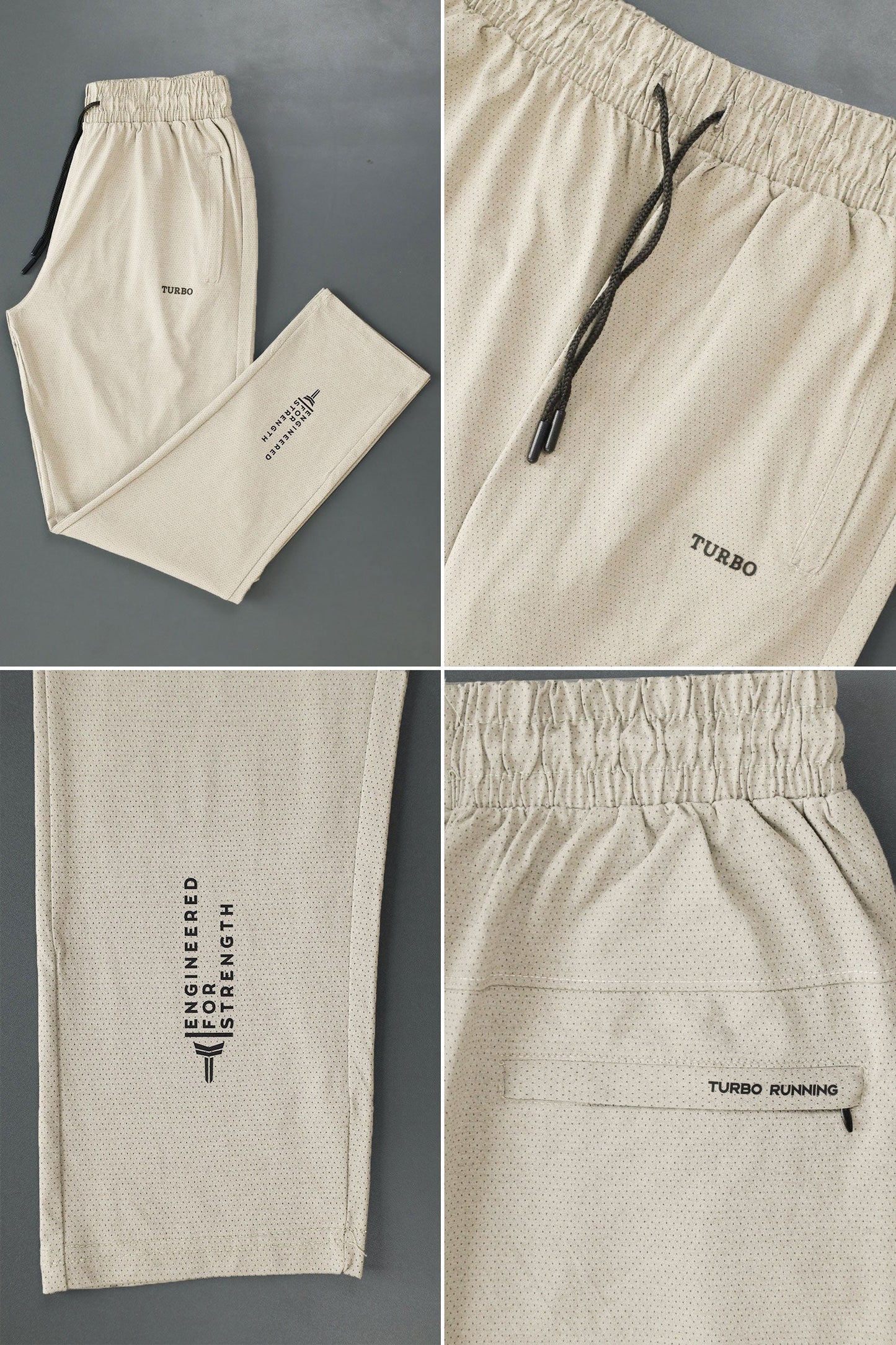 Turbo 'Kinetic-Stretch' Performance Dry-fit Trouser In Beige