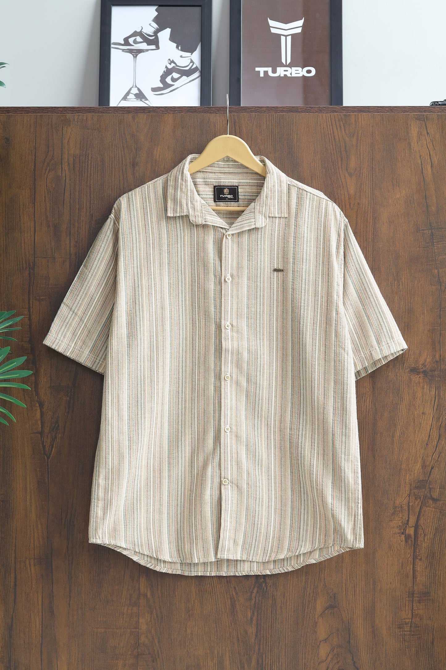 Turbo Spring Edit Textured Casual Shirt