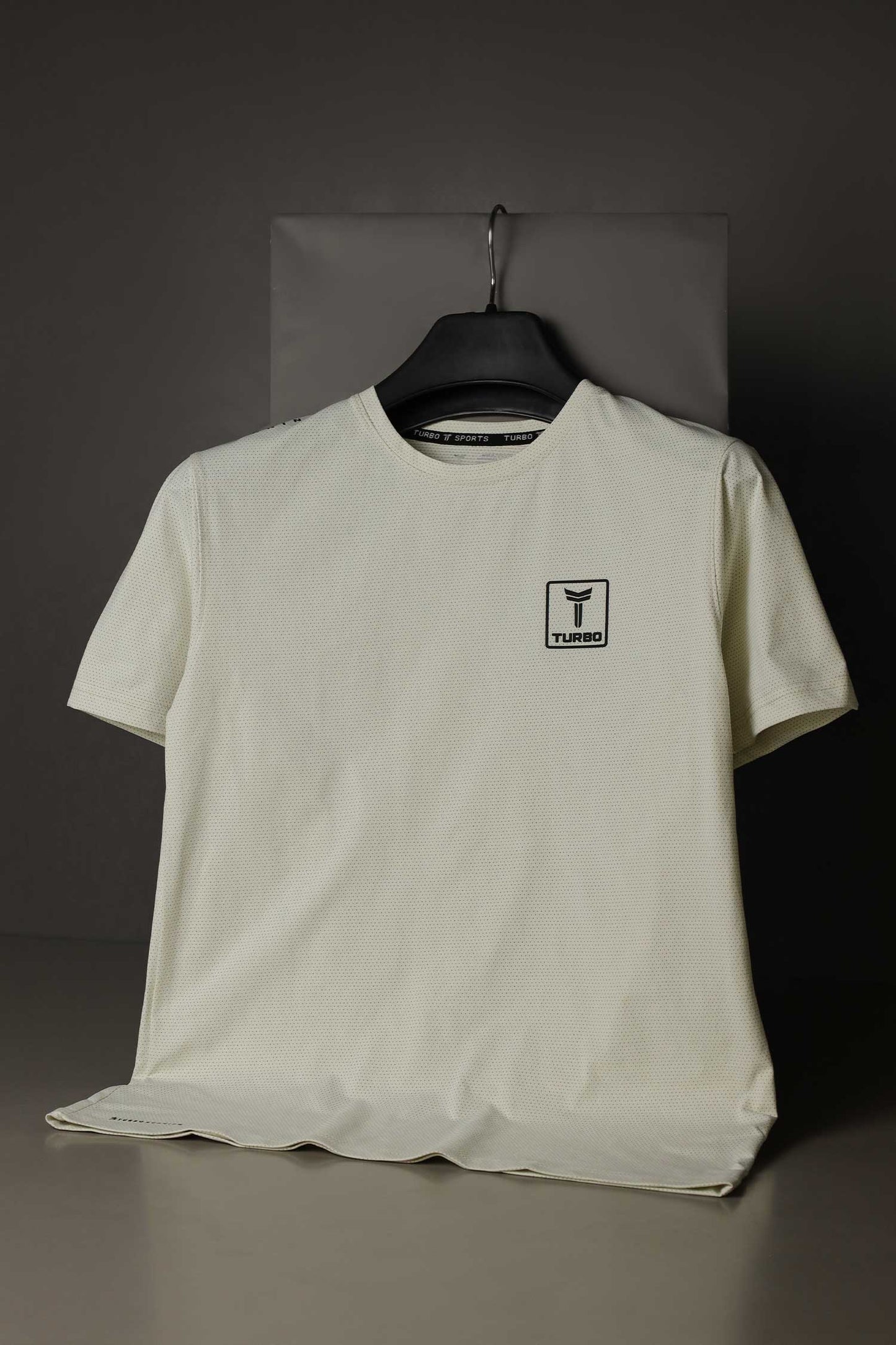Turbo 'Aero-Flow' Perforated Running Dry-Fit Tee In Beige