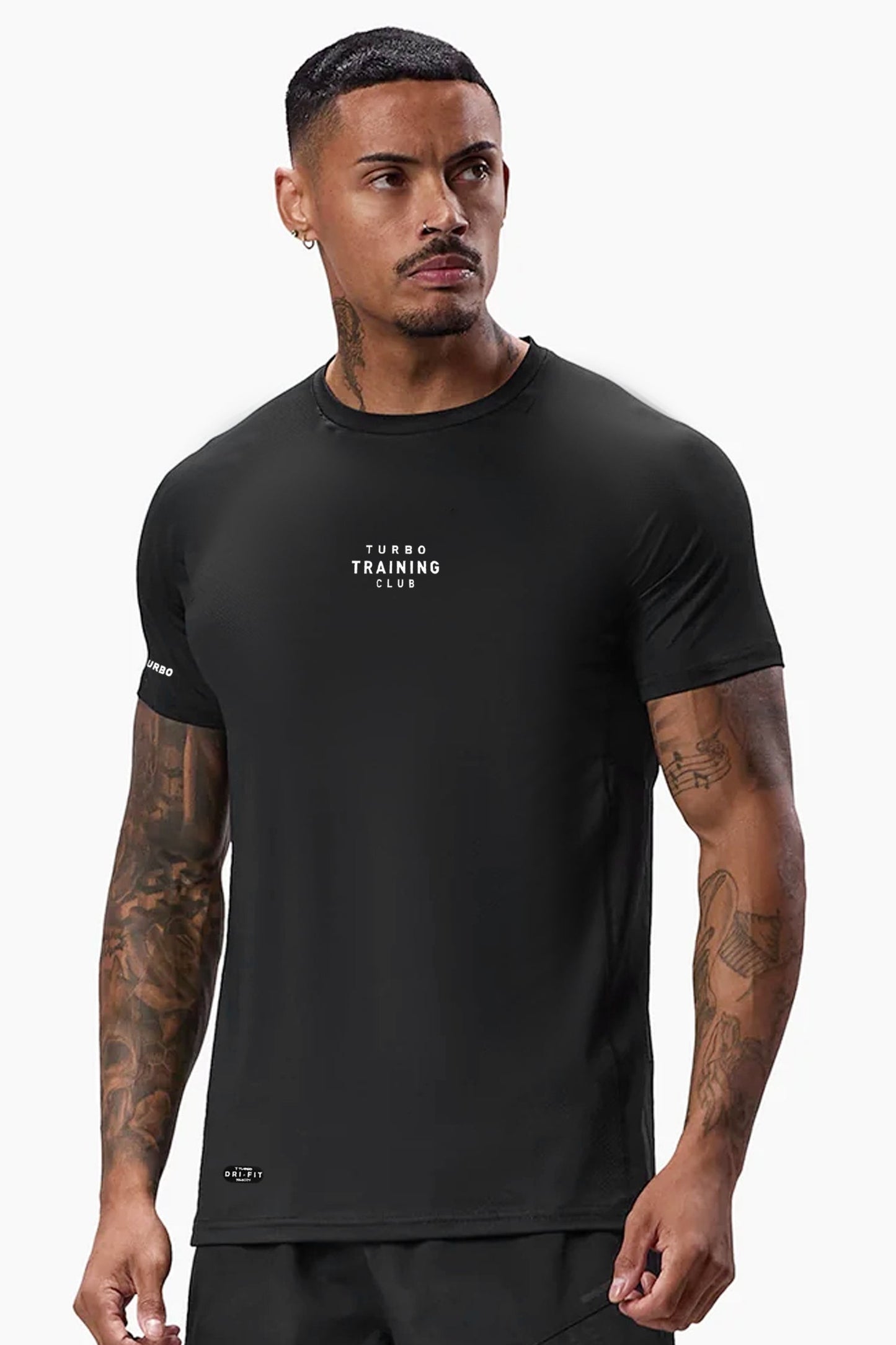 Turbo Training Club Climacool Mesh Dry-Fit Tee In Black