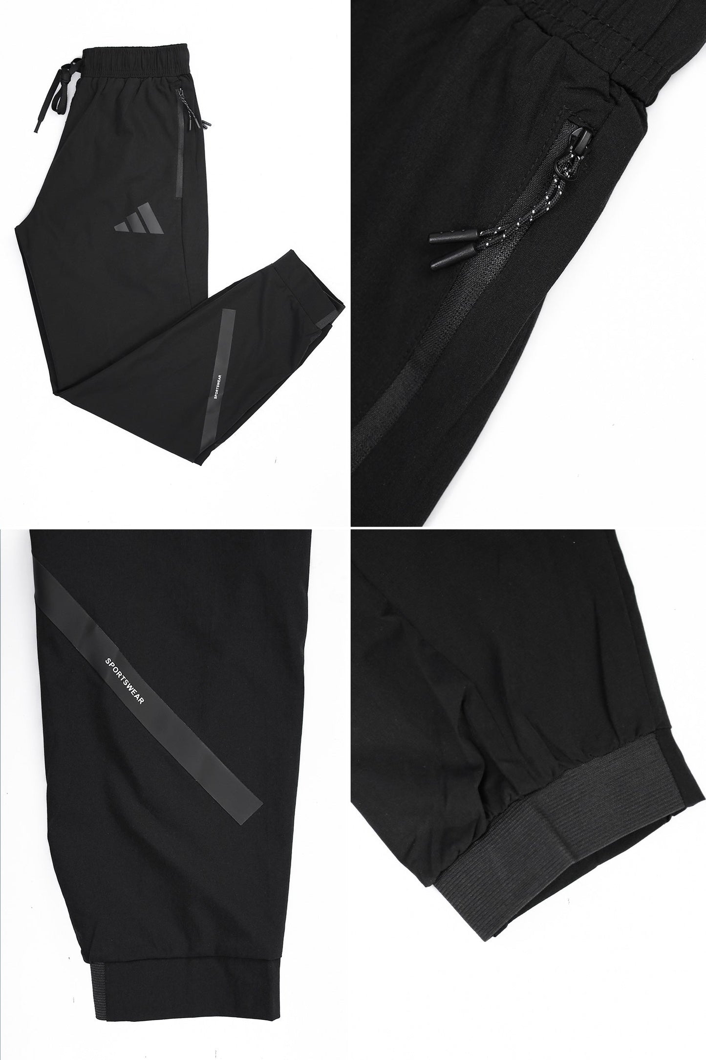 Adds Bottom Stripes Micro Premium Sportswear Trouser