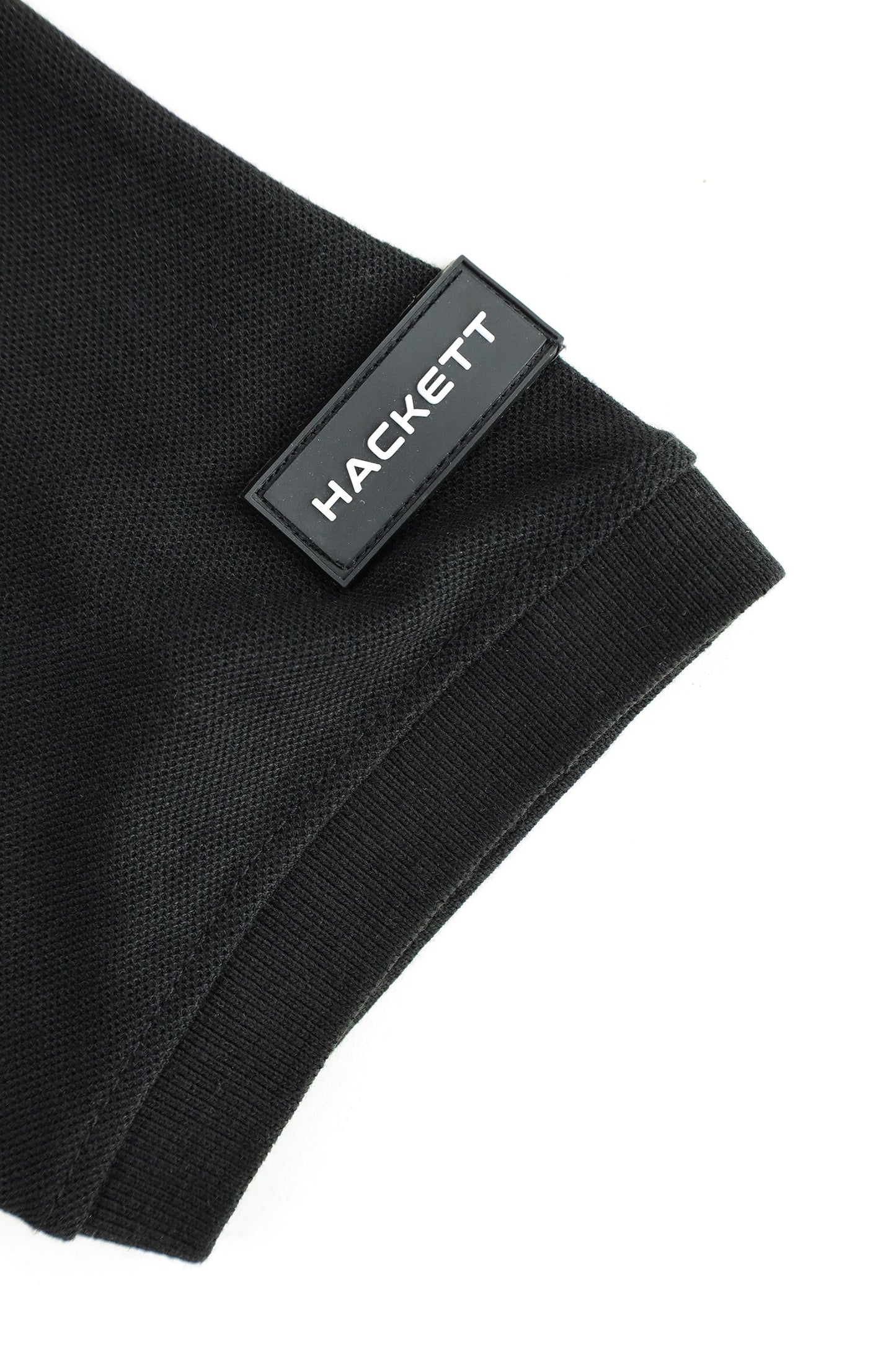 Hackt Lndn AMR Performance Zip-Placket Men's Polo Shirt In Black