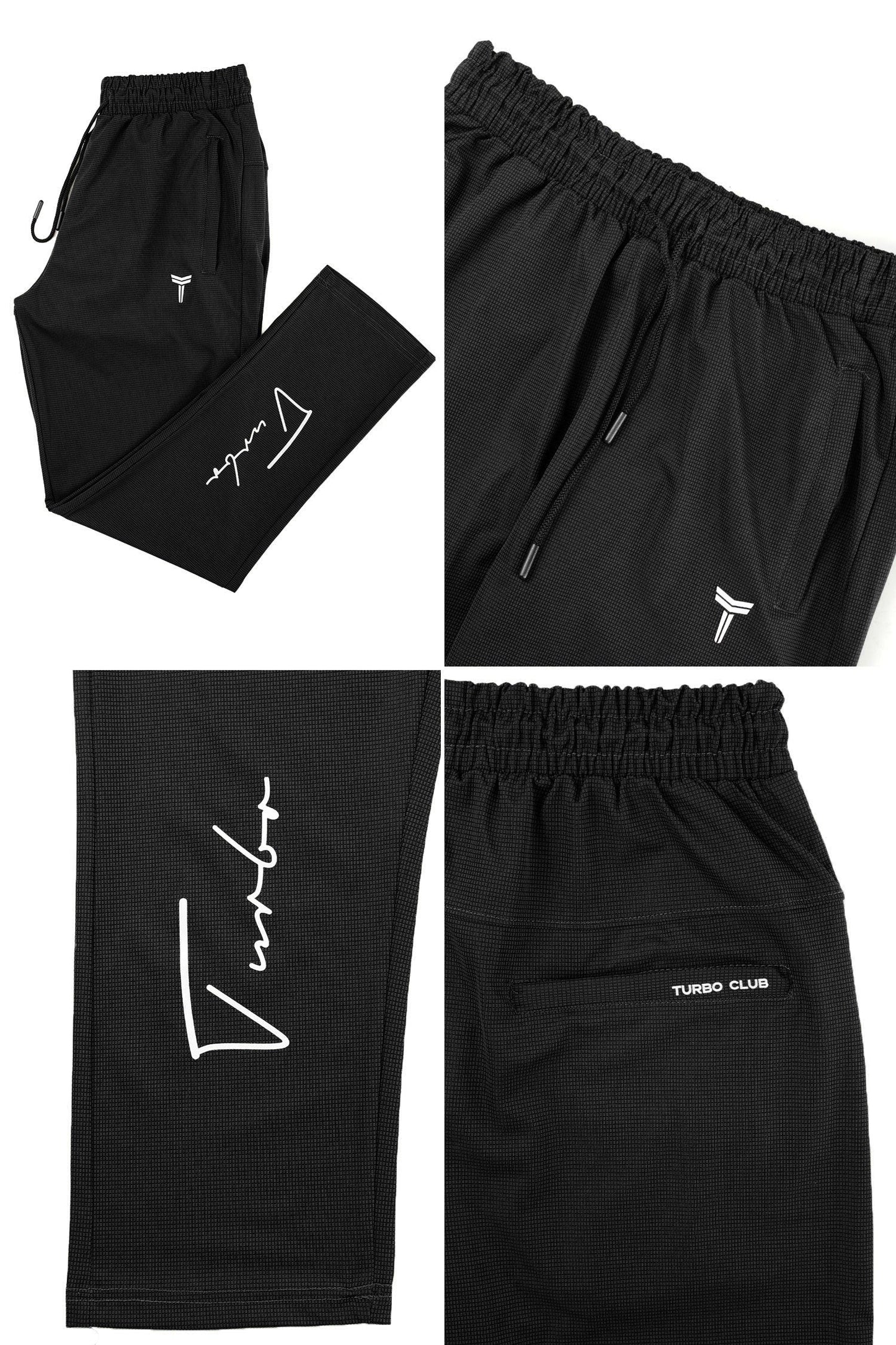 Turbo 'Athletic Club' Kinetic Men's Dryfit Trouser In Black