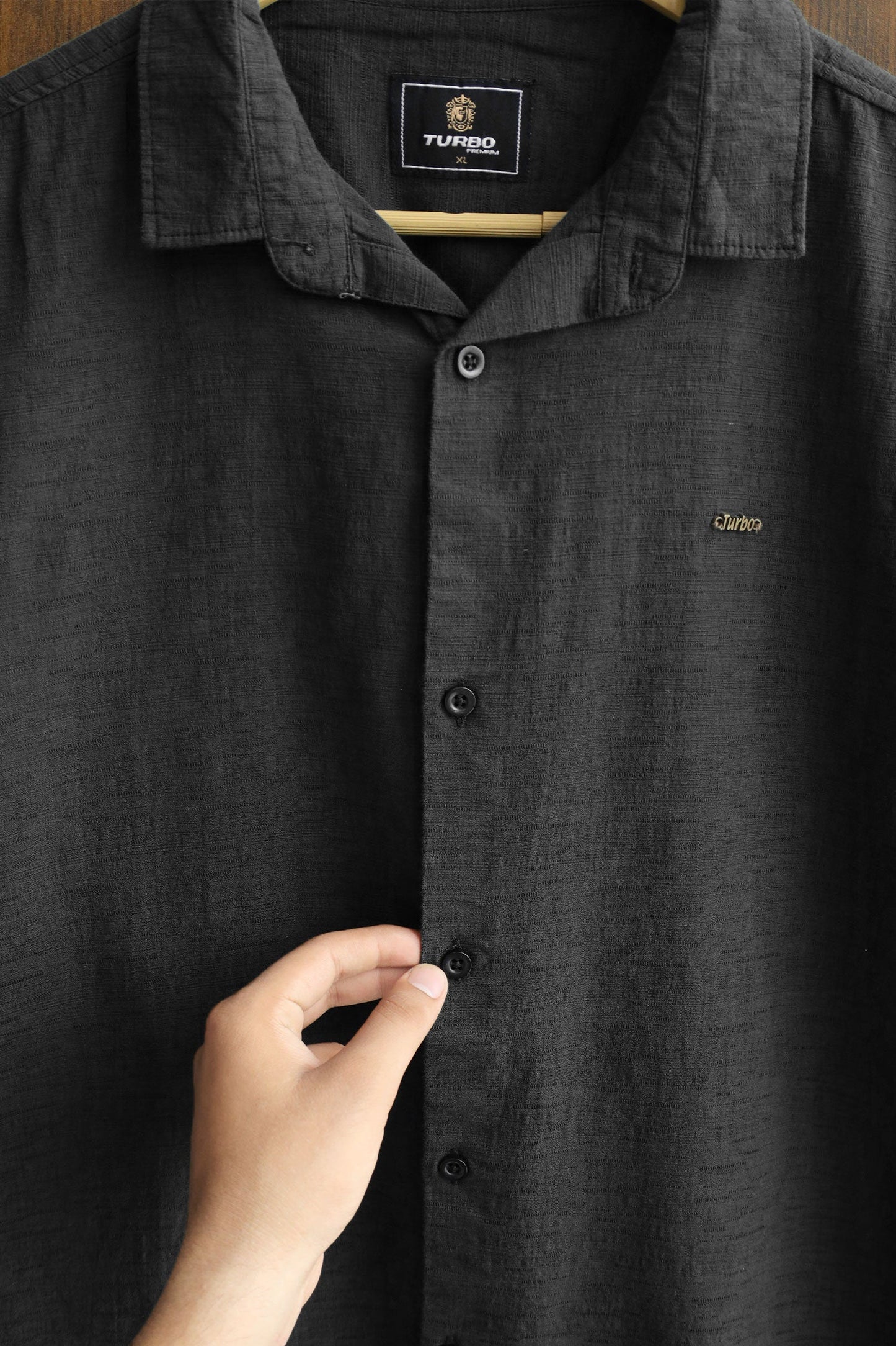 Turbo Textured Relaxed Fit Casual Shirt