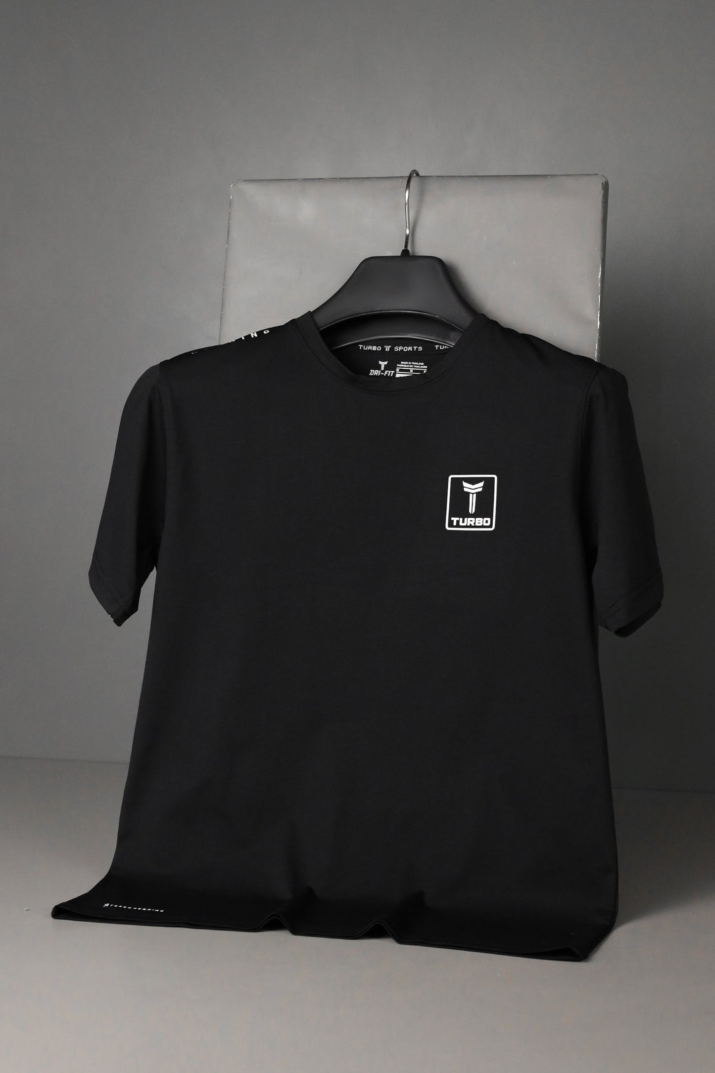 Turbo 'Aero-Flow' Perforated Running Dry-Fit Tee In Black