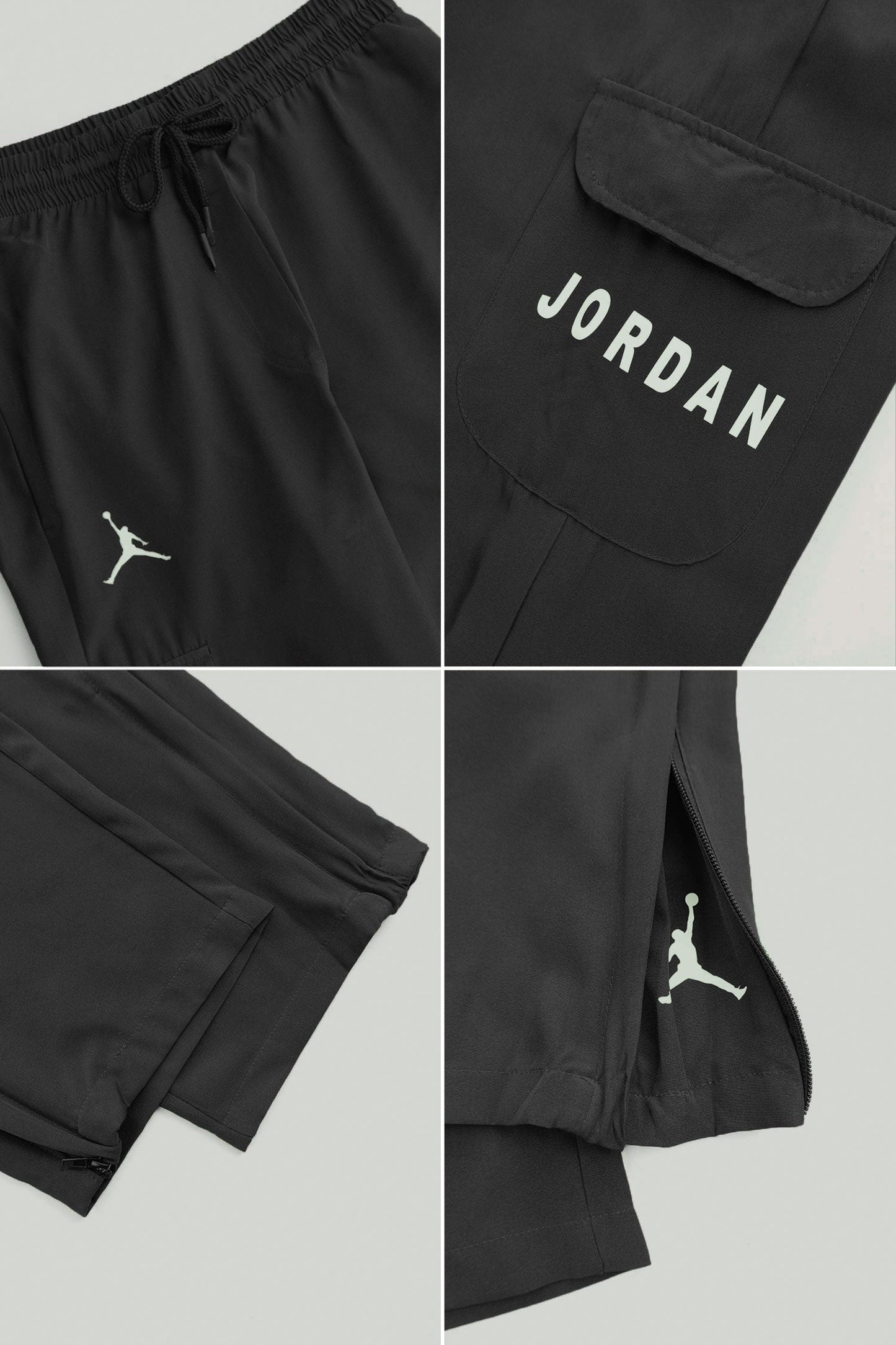 Jrdn 'Flare-Zip' Tactical Cargo-Style Micron Sportswear Trouser