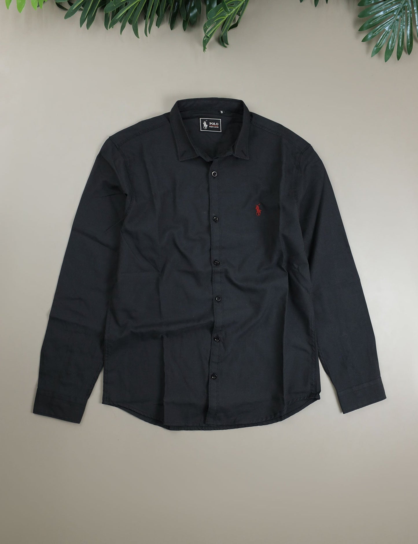 Polo Rph Lren Custom SlimFit Casual Shirt In Black