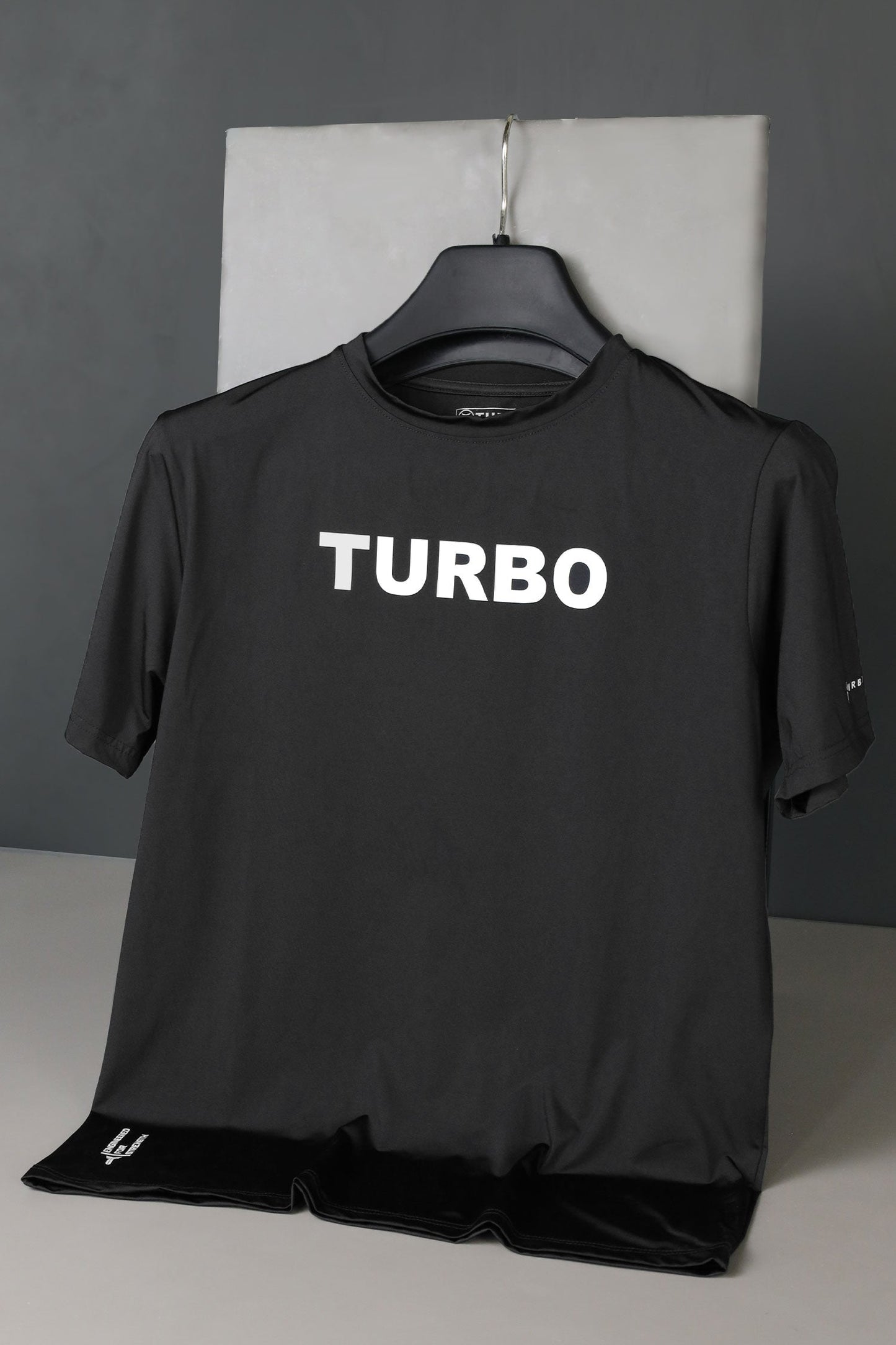 Turbo 'The Running Club' Performance Dry-Fit Tee In Black