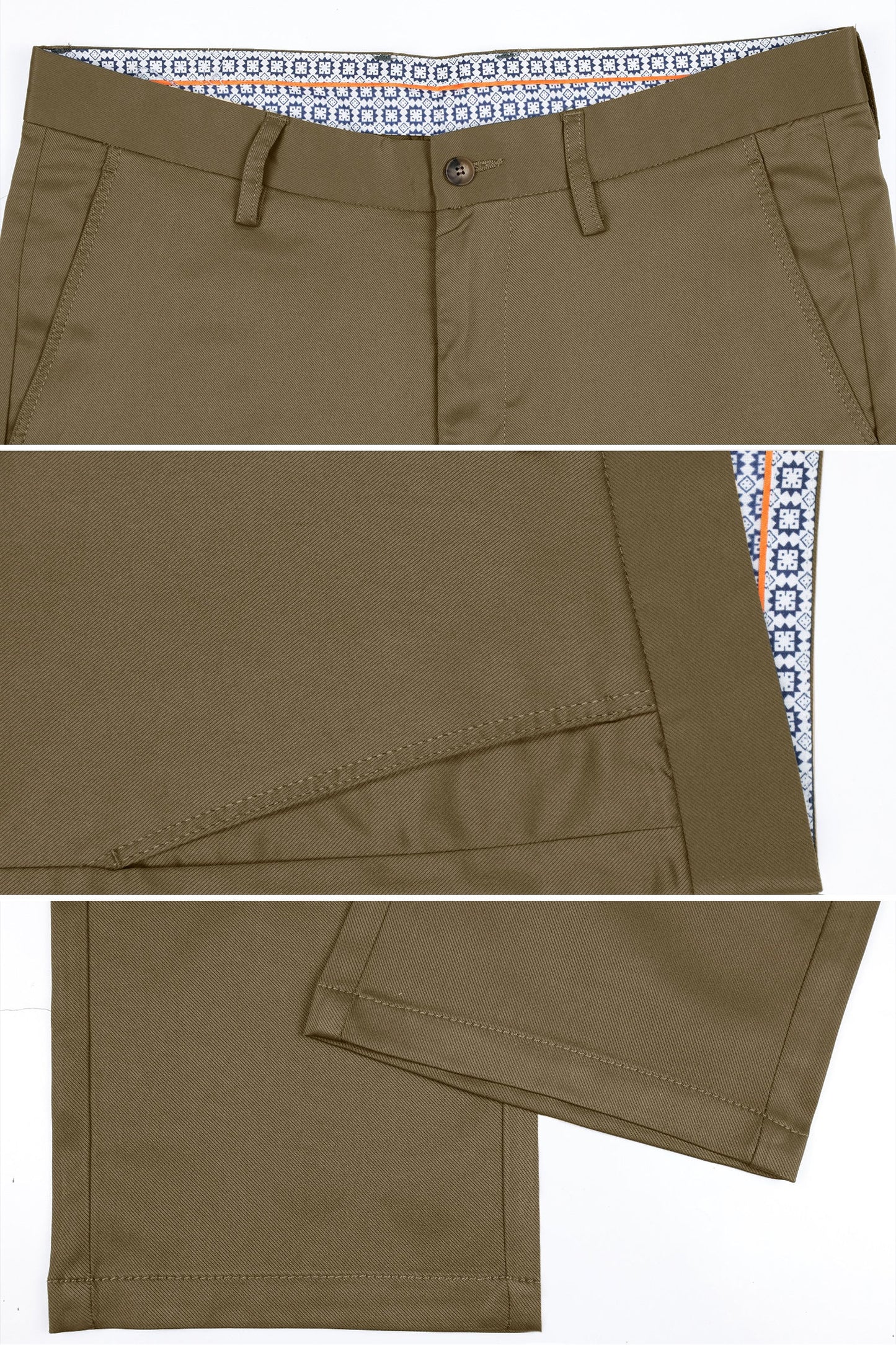 Turbo Apex Precision Weave Executive Fit Cotton Pent In Brown