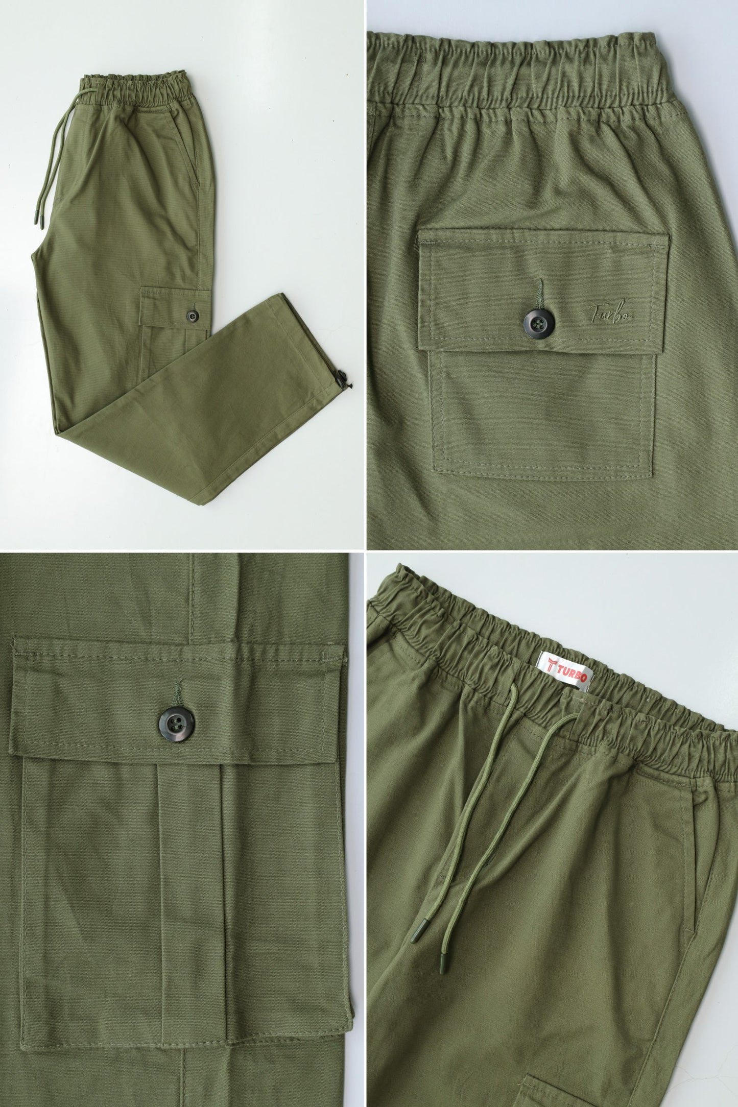 Turbo's 6 Pockets Loose Bottom Cargo Trouser