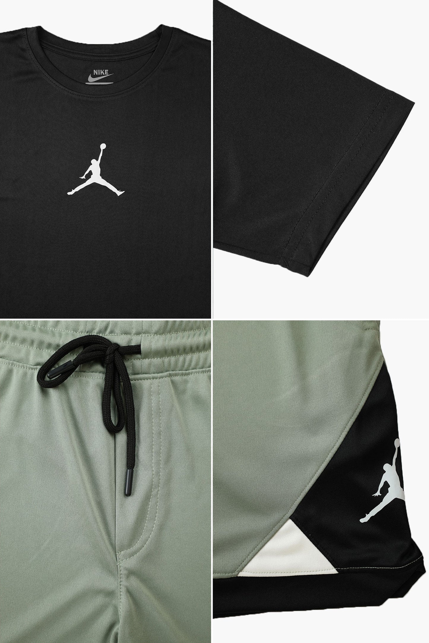 Jrdn Training Contrast Performance Men's Black&Sea Green