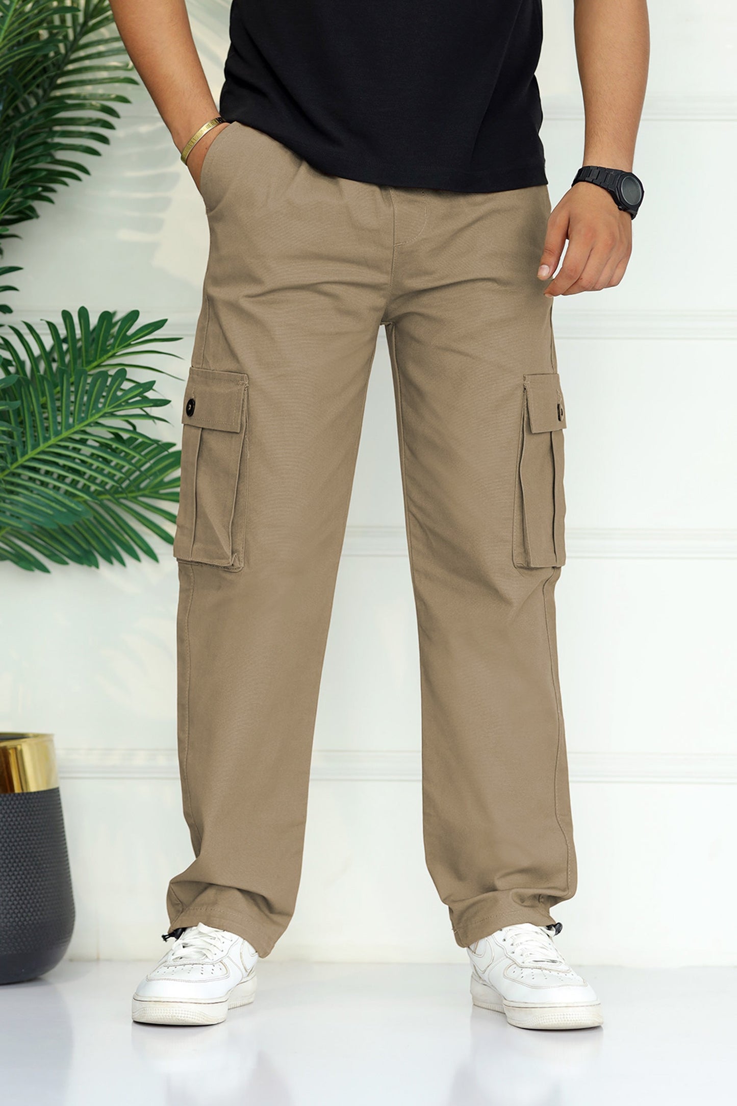 Turbo's 6 Pockets Loose Bottom Cargo Trouser