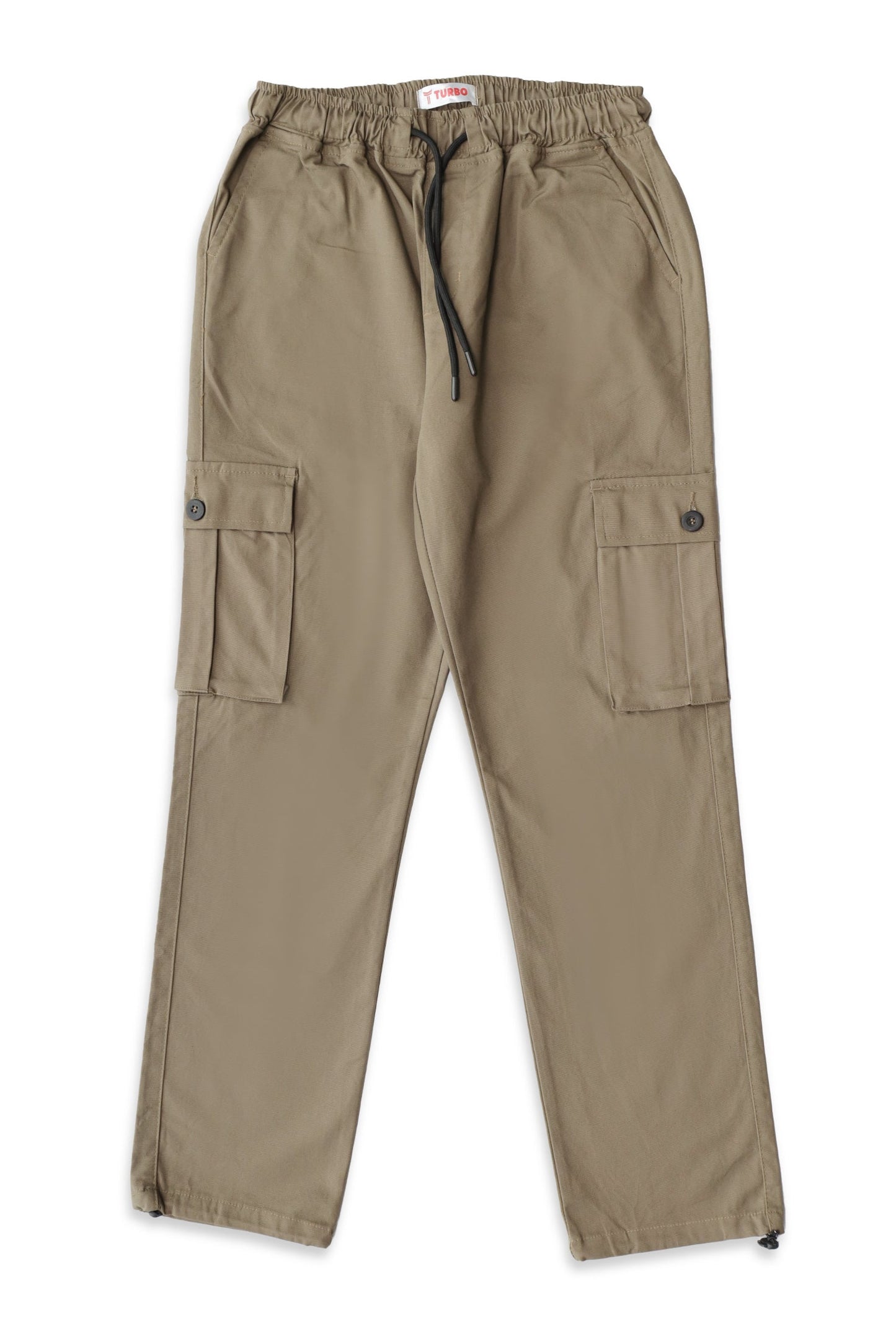 Turbo's 6 Pockets Loose Bottom Cargo Trouser In Coffee