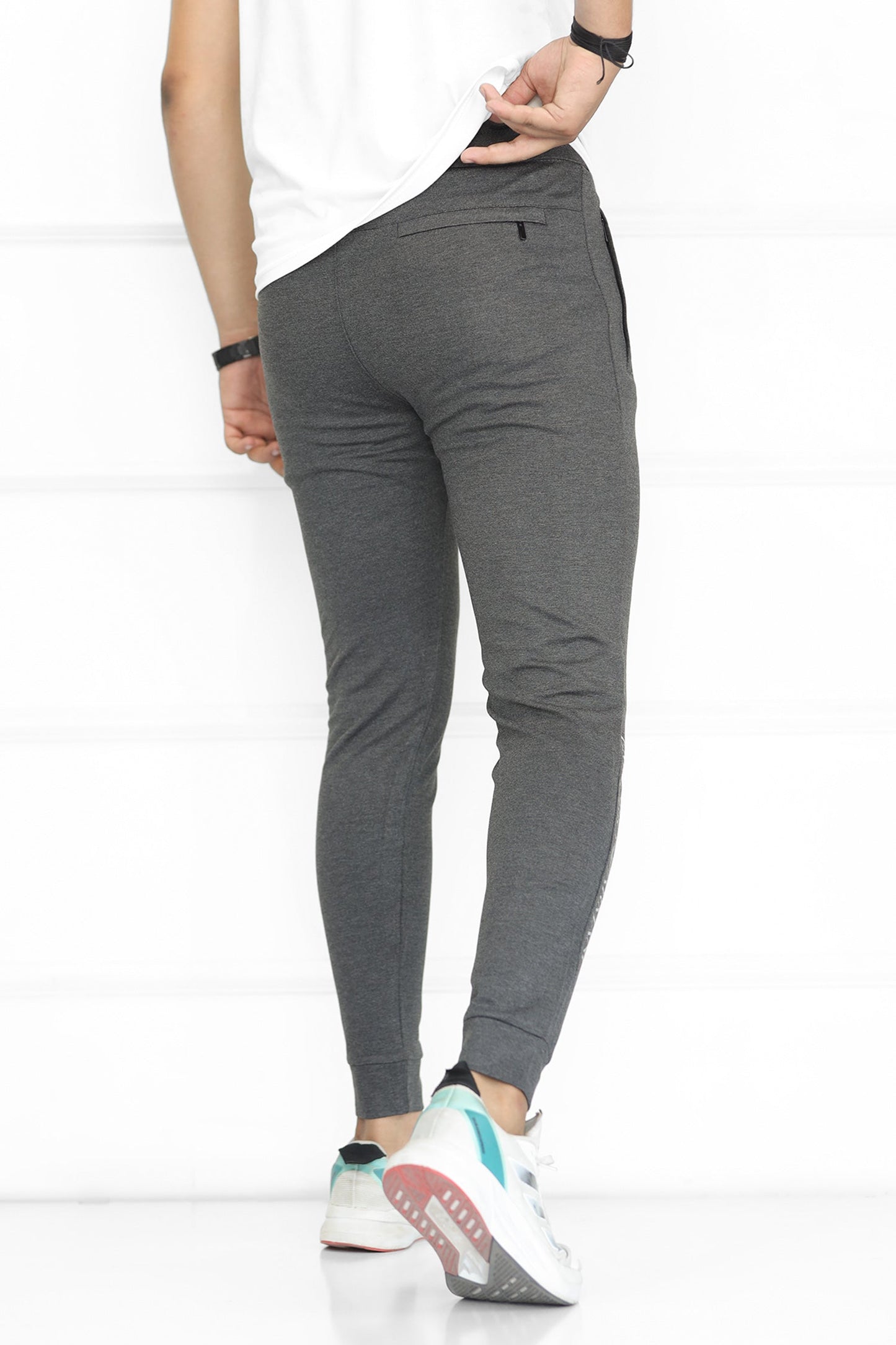 Armni 'Emporio' Division Active SlimFit Trouser In Charcoal