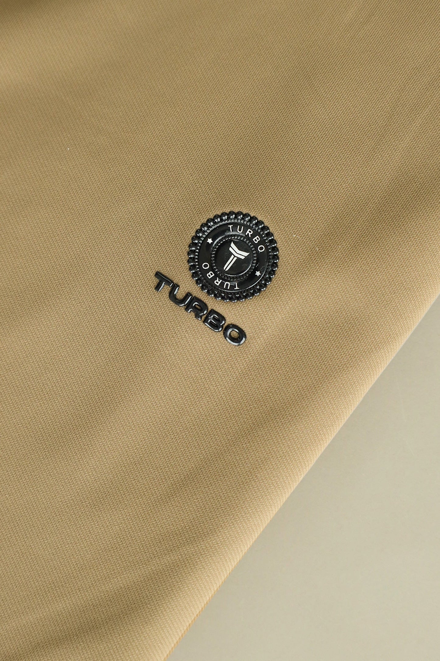Turbo Technical Detailed Stitchless Men's Polo Shirt In Camel