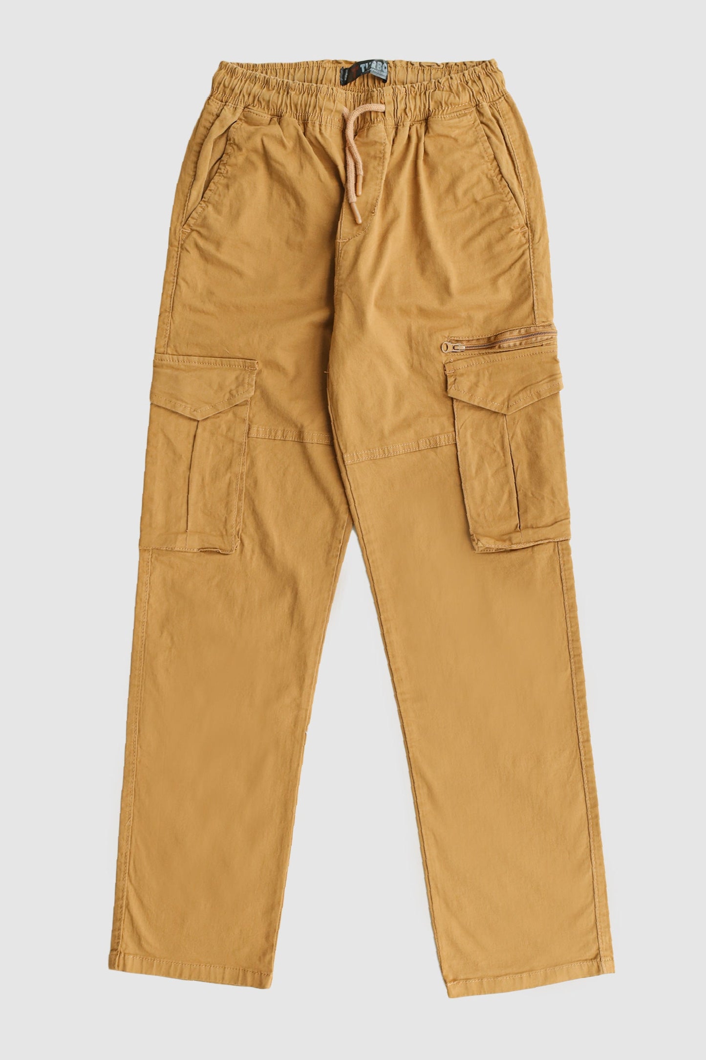 Turbo 'Recon' Division Zip-Detail Loose Bottom Cargo Trouser In Camel