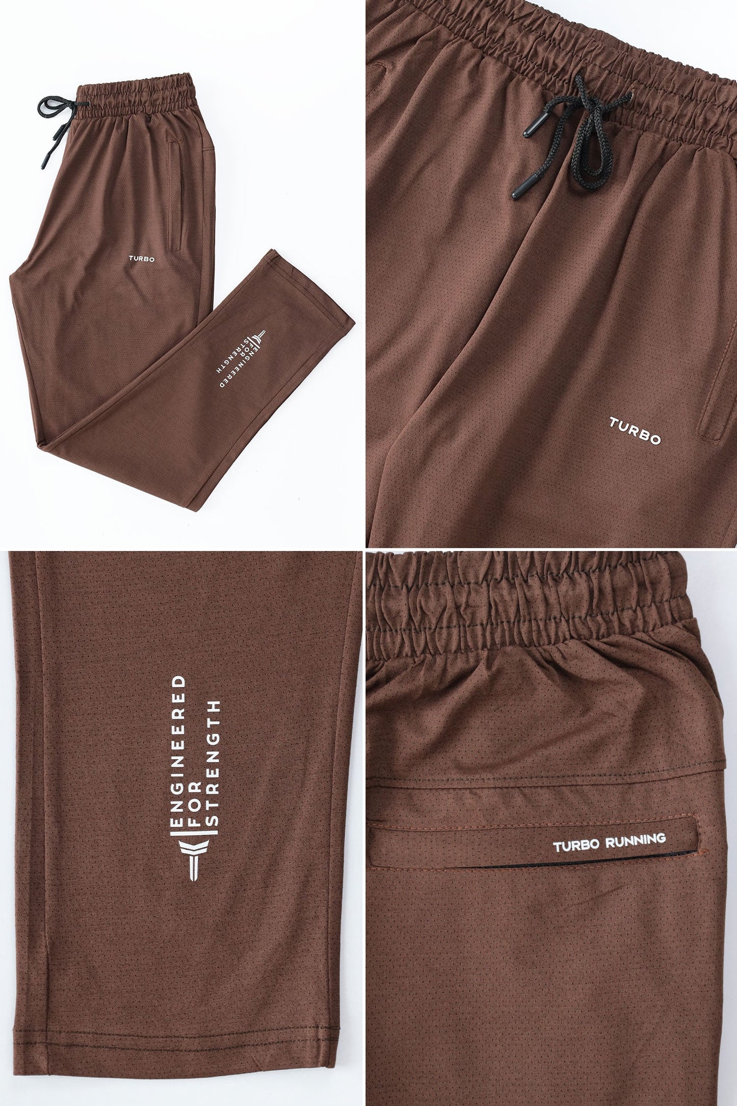 Turbo 'Kinetic-Stretch' Performance Dry-fit Trouser In Coffee