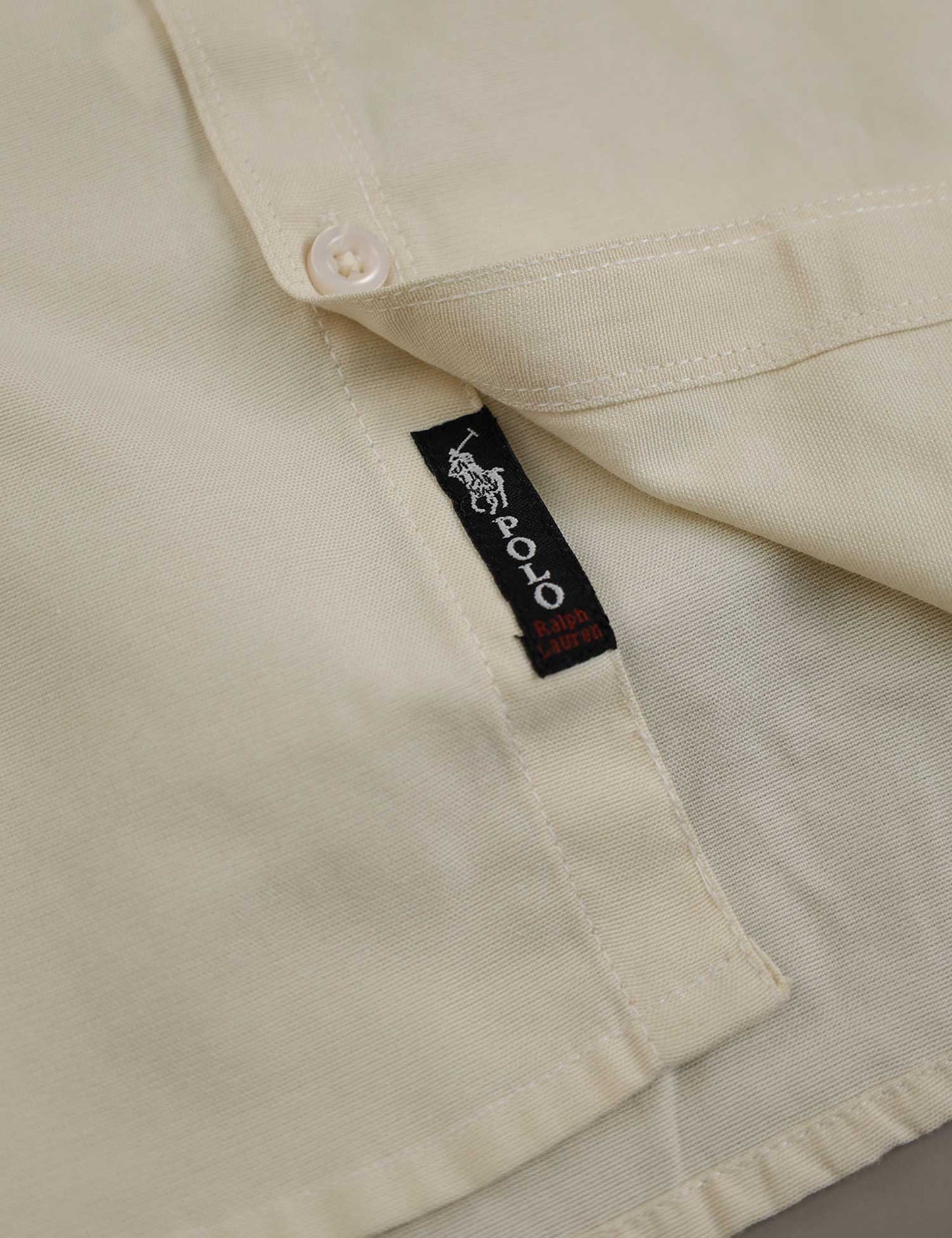 Polo Rph Lren SlimFit Classic Casual Shirt In Creem