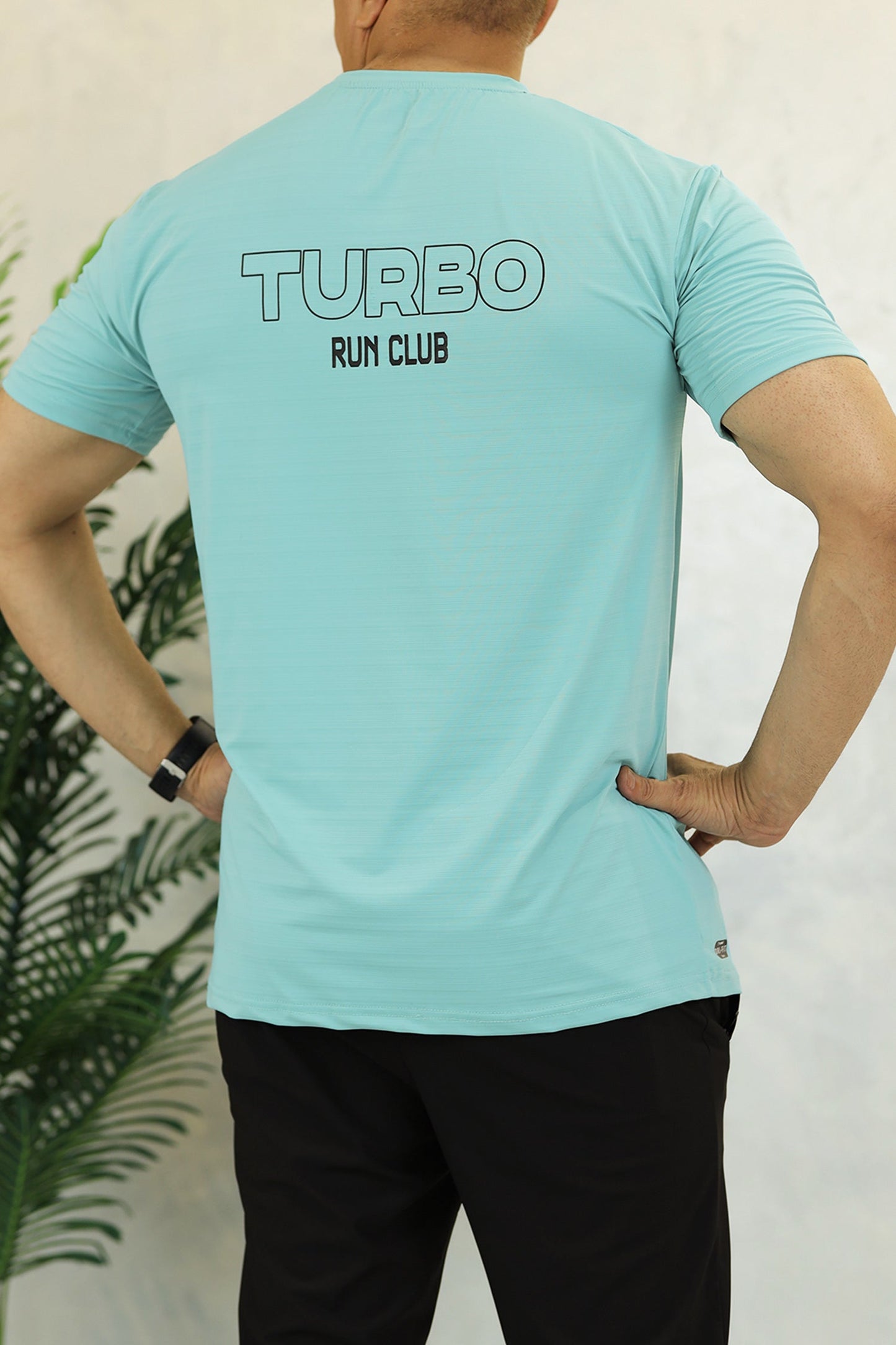 Turbo Run Club Airflow Cool Dry-Fit Tee In Cyan