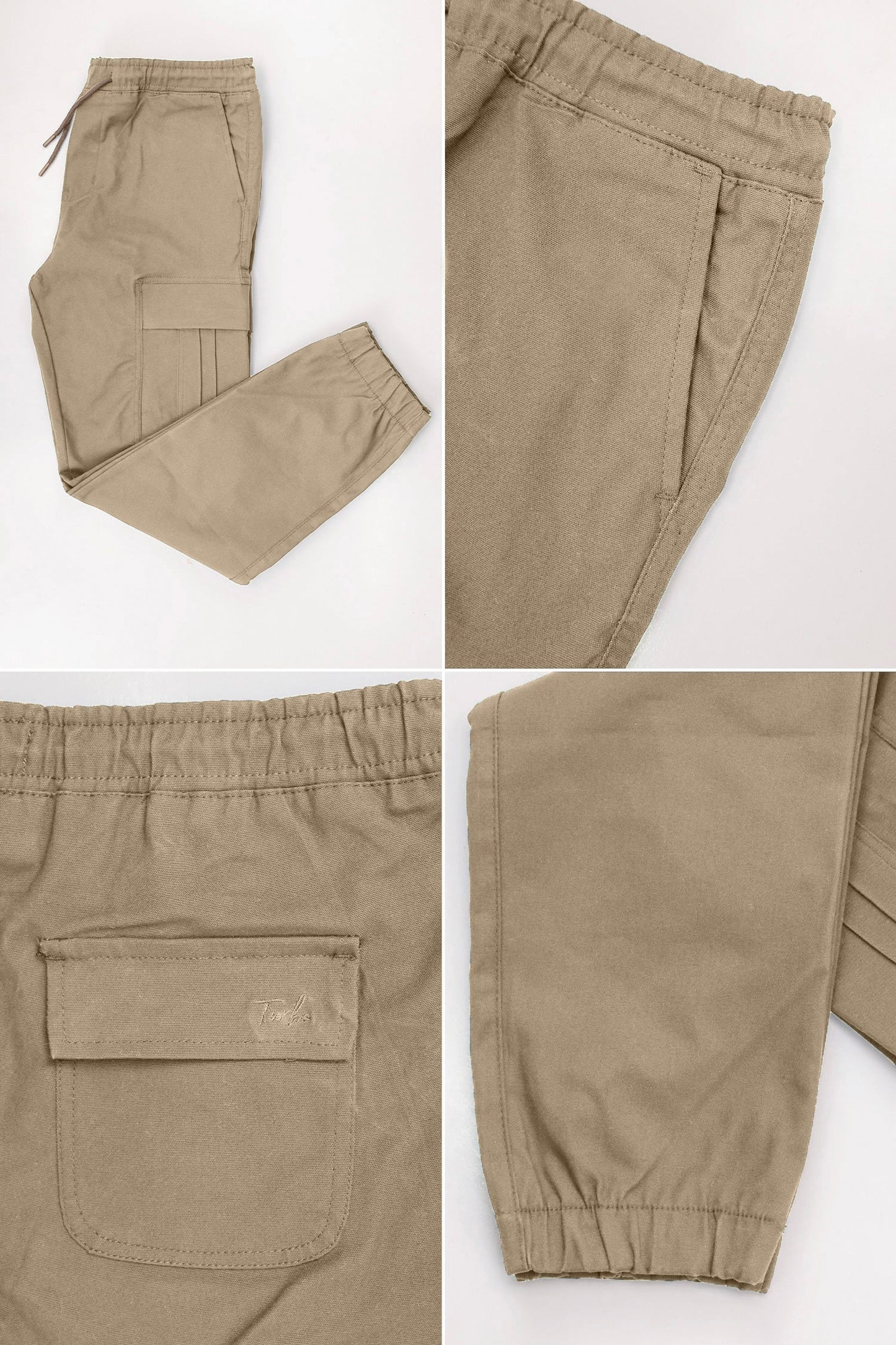 Turbo's Essential Baggy Fit Cargo Trouser In Dark Skin
