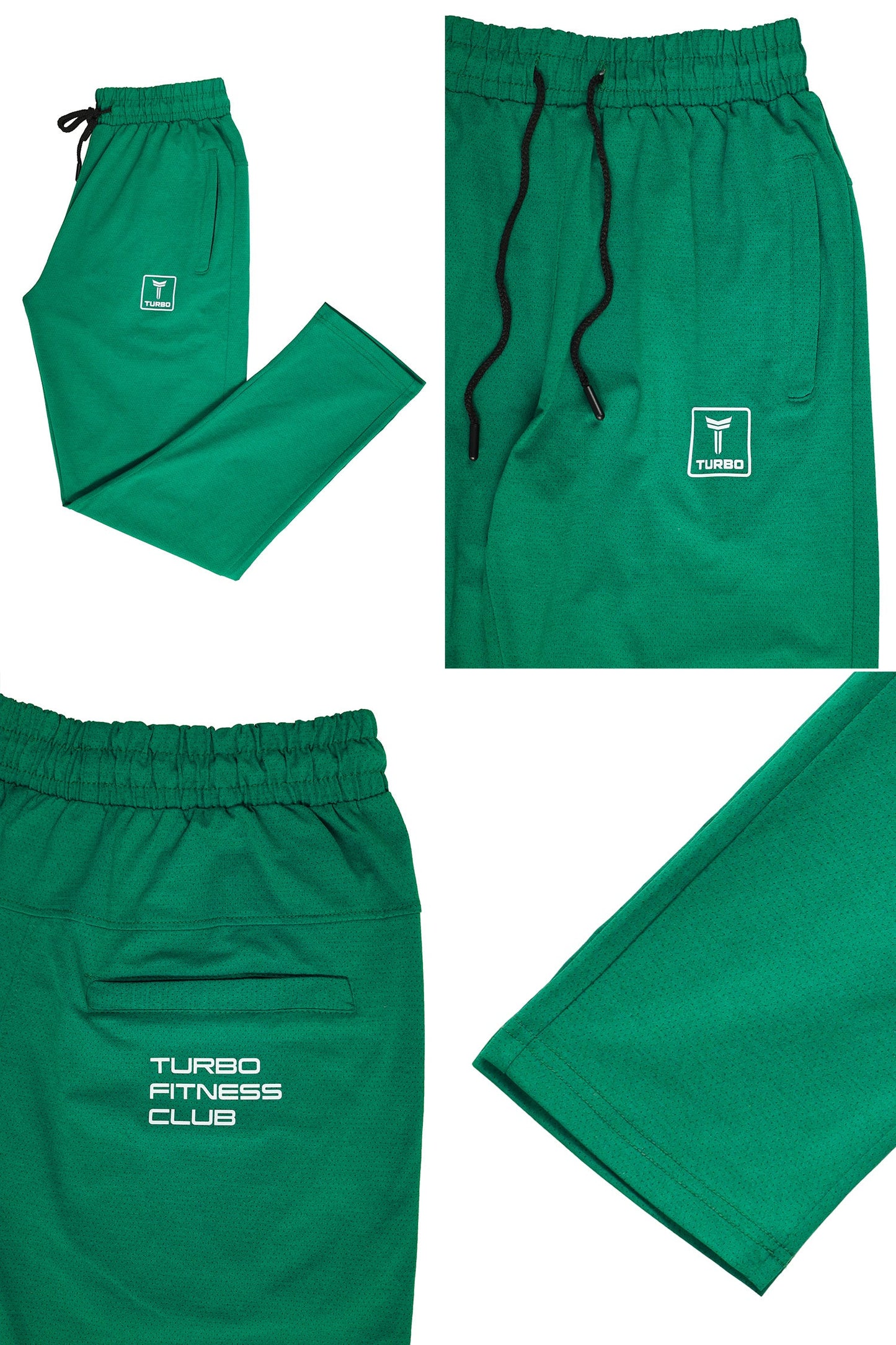 Turbo 'Fitness Club' Team Issue Sportswear Men's Dryfit Trouser In Green