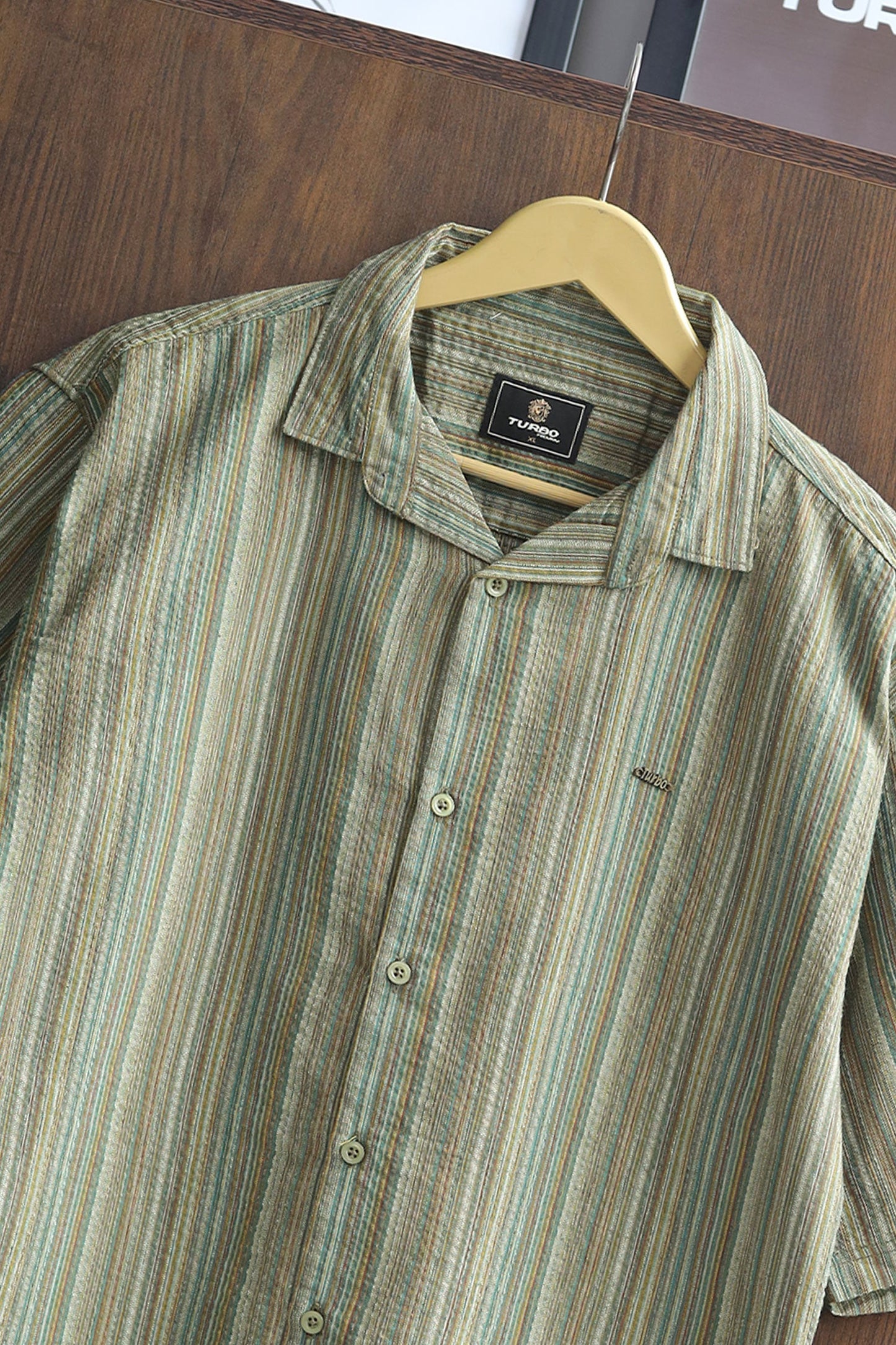 Turbo Spring Edit Textured Casual Shirt