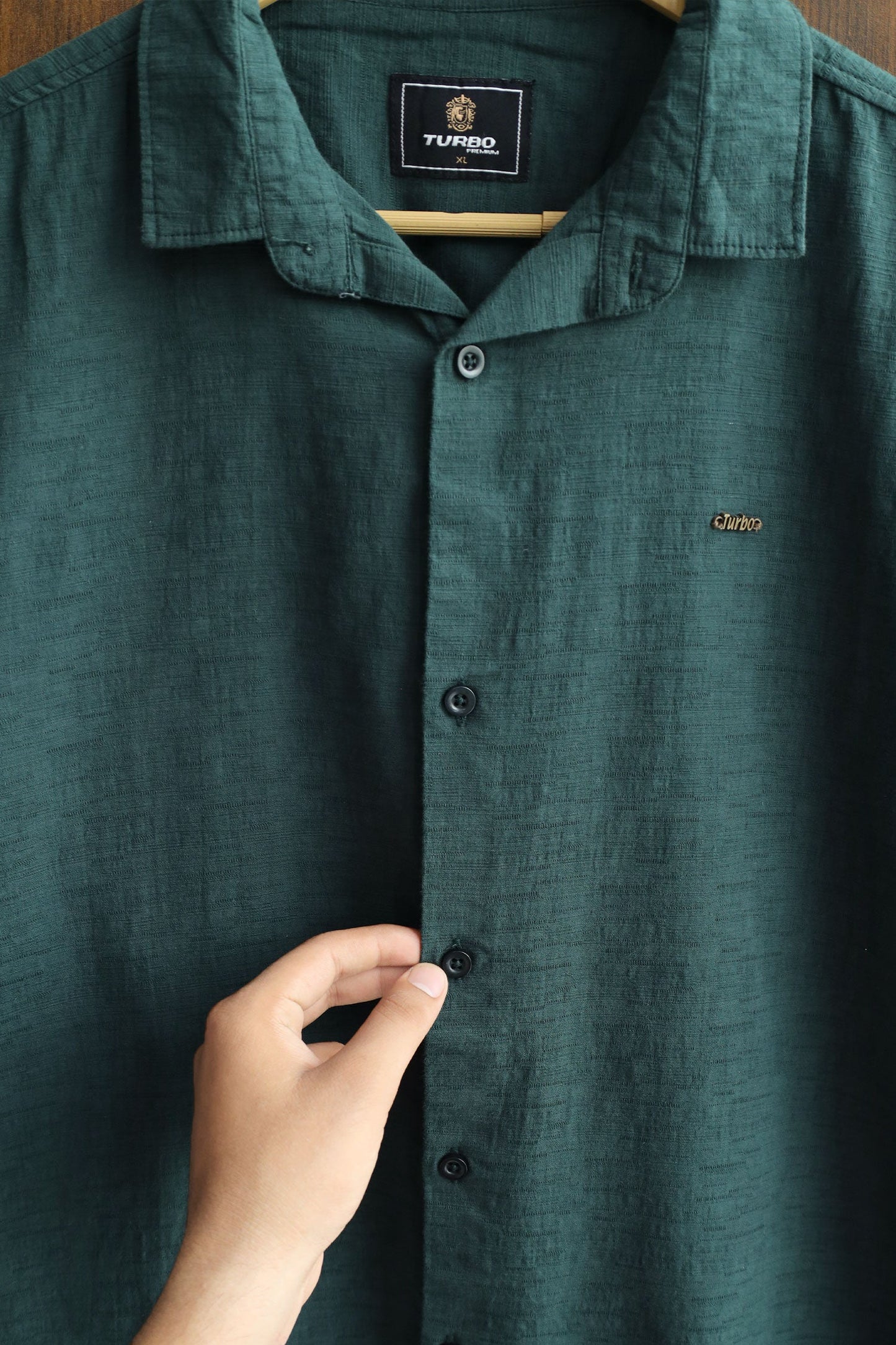 Turbo Textured Relaxed Fit Casual Shirt
