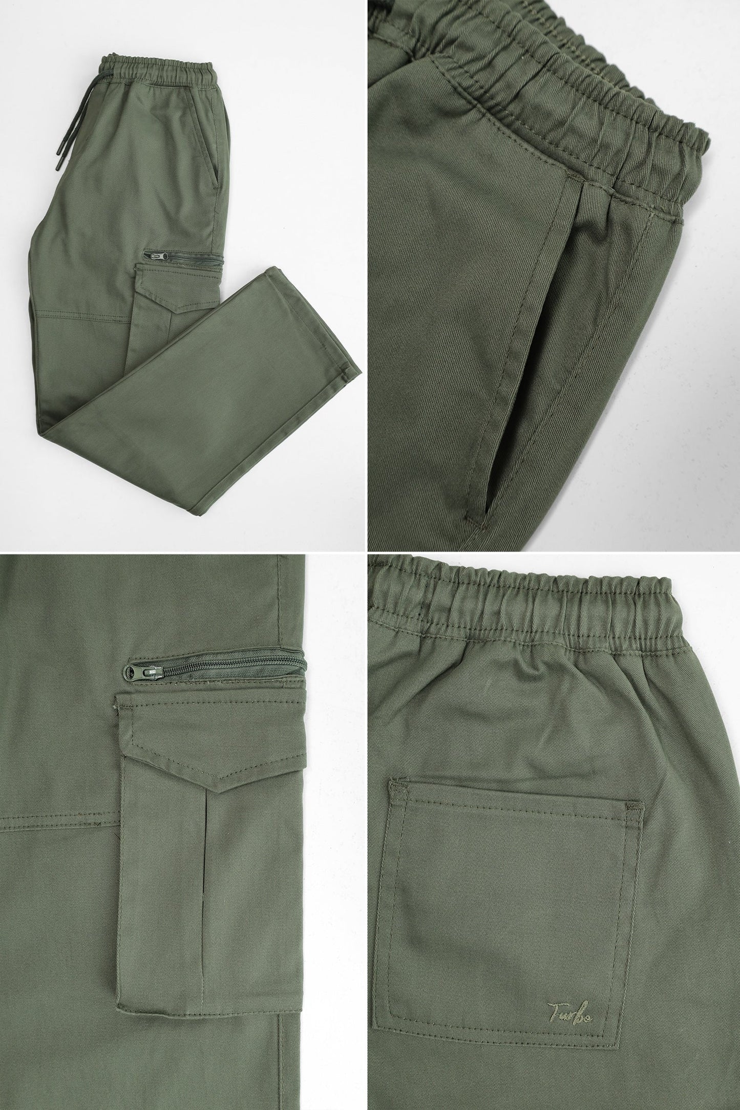 Turbo 'Recon' Division Zip-Detail Loose Bottom Cargo Trouser