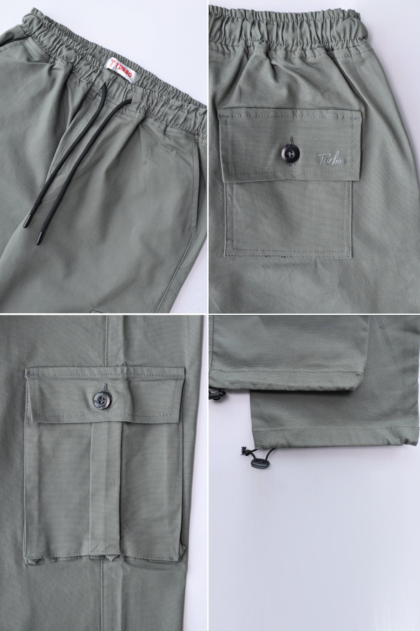 Turbo's 6 Pockets Loose Bottom Cargo Trouser