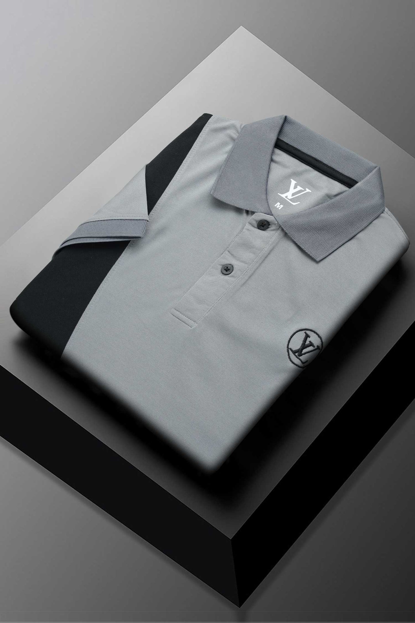 LV Apex Cross Panel Men's Polo Shirt