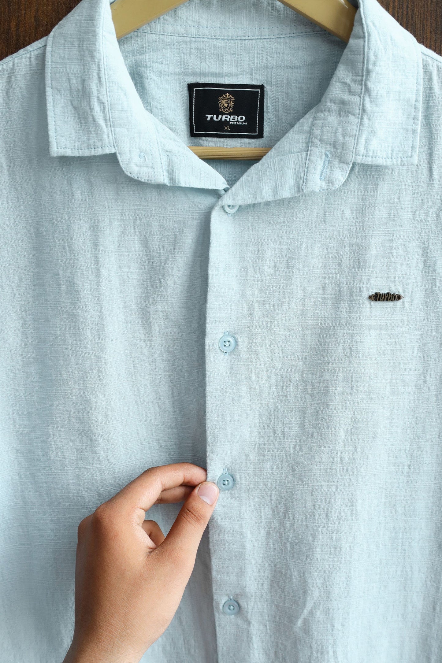 Turbo Textured Relaxed Fit Casual Shirt