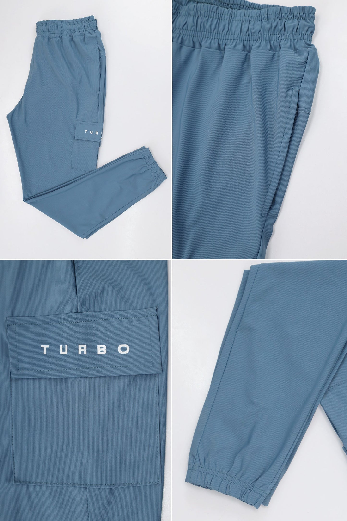 Turbo's Essential Workout Running Men's Dryfit Trouser In Light Blue