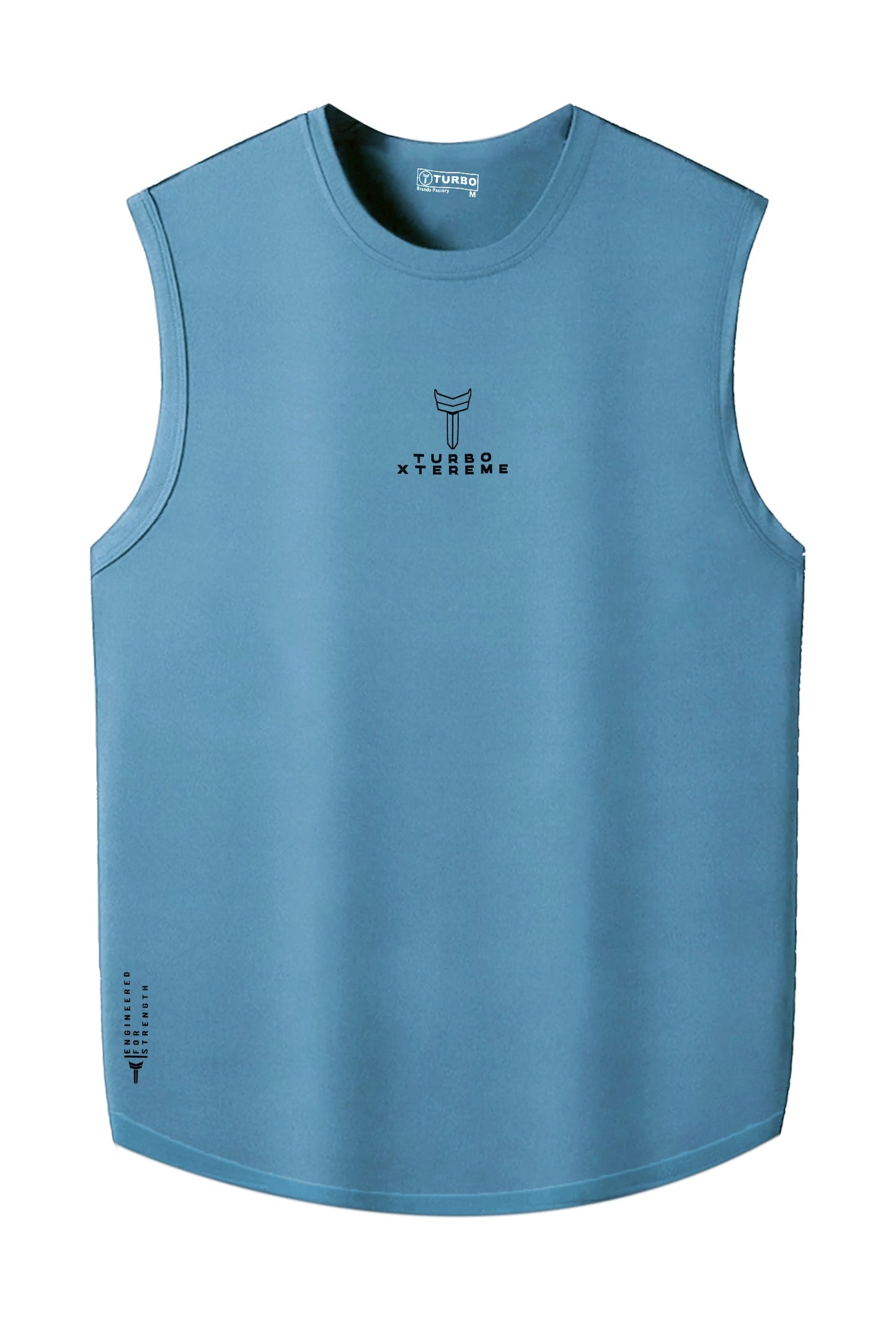 Turbo 'Xtreme Cut' Muscle Performance Men Sando In Light Blue