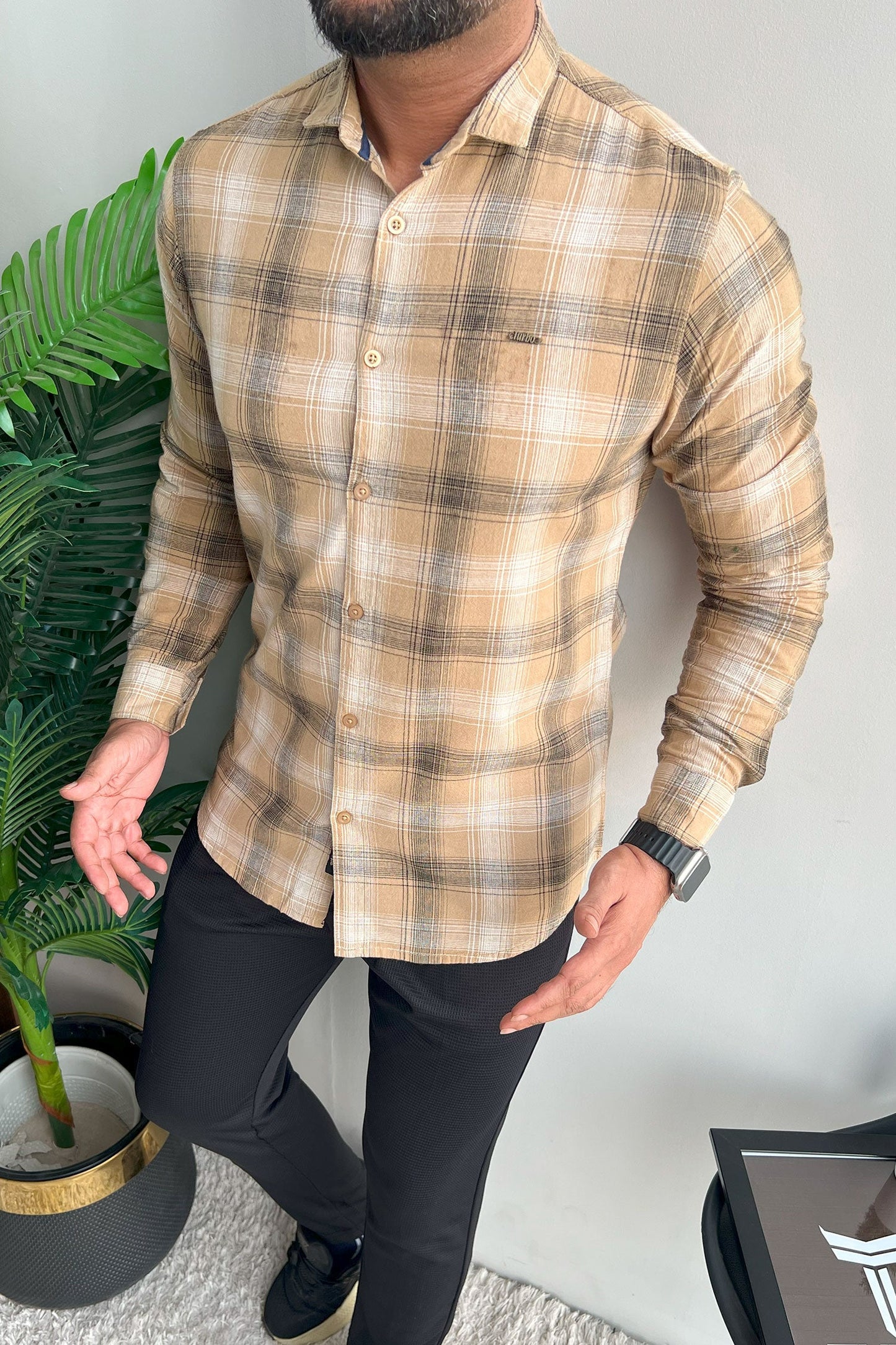 Fabrico Premium Flannel Long Sleeve Cotton Casual Shirt