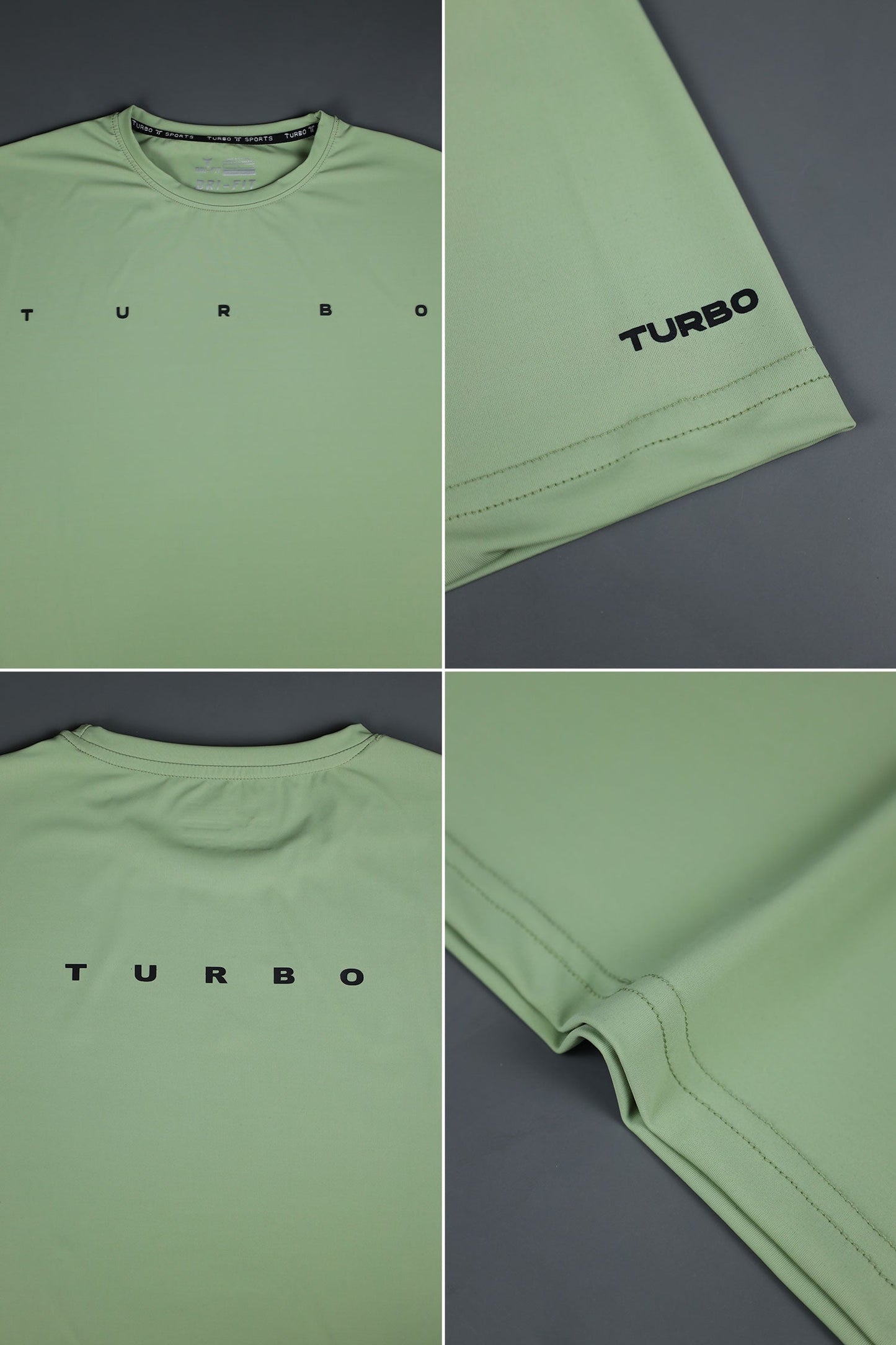 Turbo Multi-Sport Versatile Performance Dry-Fit Tee In Light Green