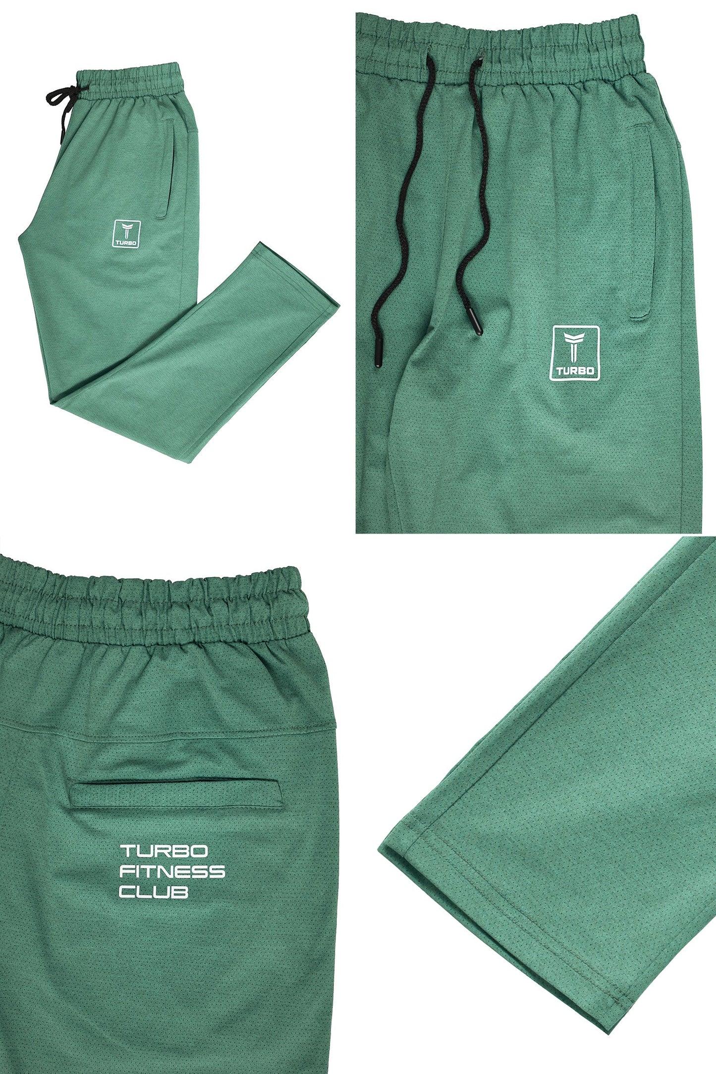 Turbo 'Fitness Club' Team Issue Sportswear Men's Dryfit Trouser In Light Green