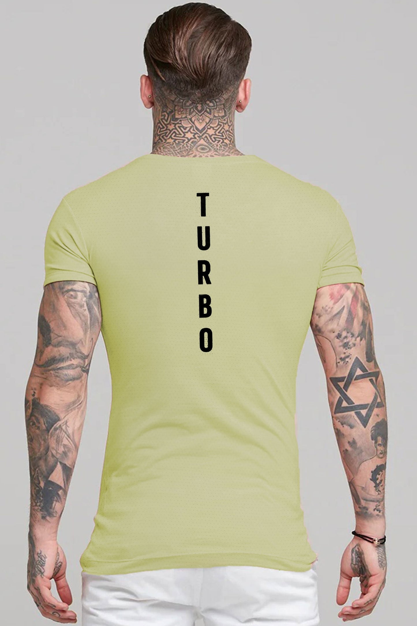 Turbo 'Aero-Flow' Perforated Running Dry-Fit Tee In Light Lemon