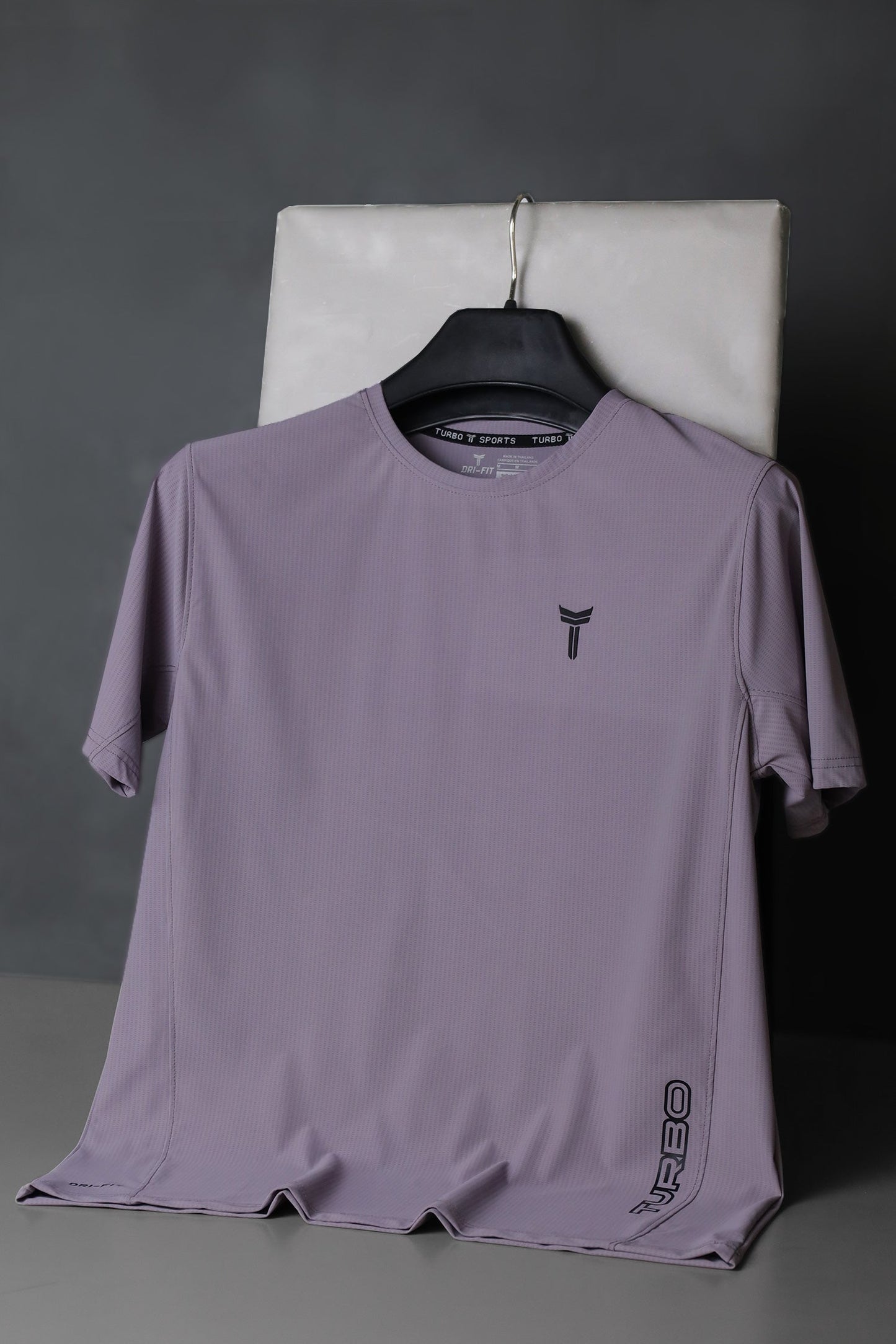 Turbo 'Street-Style' Drop-Shoulder Graphic Dry-Fit Tee In Light Purple