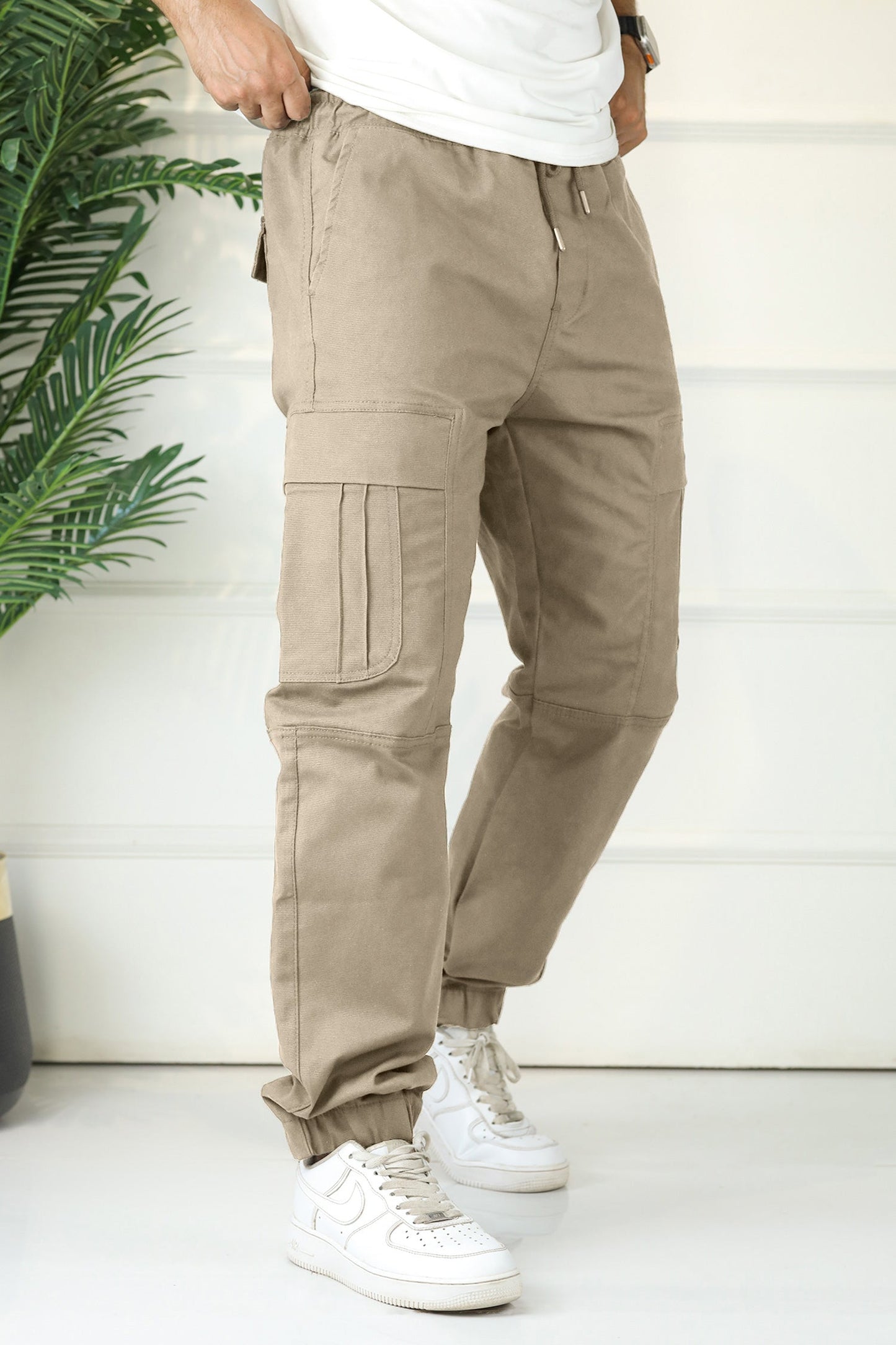 Turbo's Essential Baggy Fit Cargo Trouser In Skin