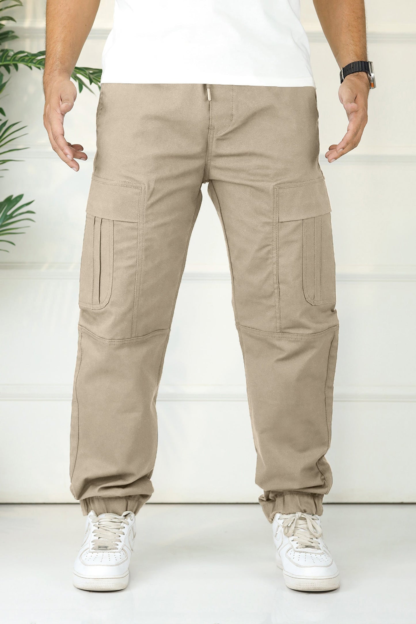 Turbo's Essential Baggy Fit Cargo Trouser In Skin