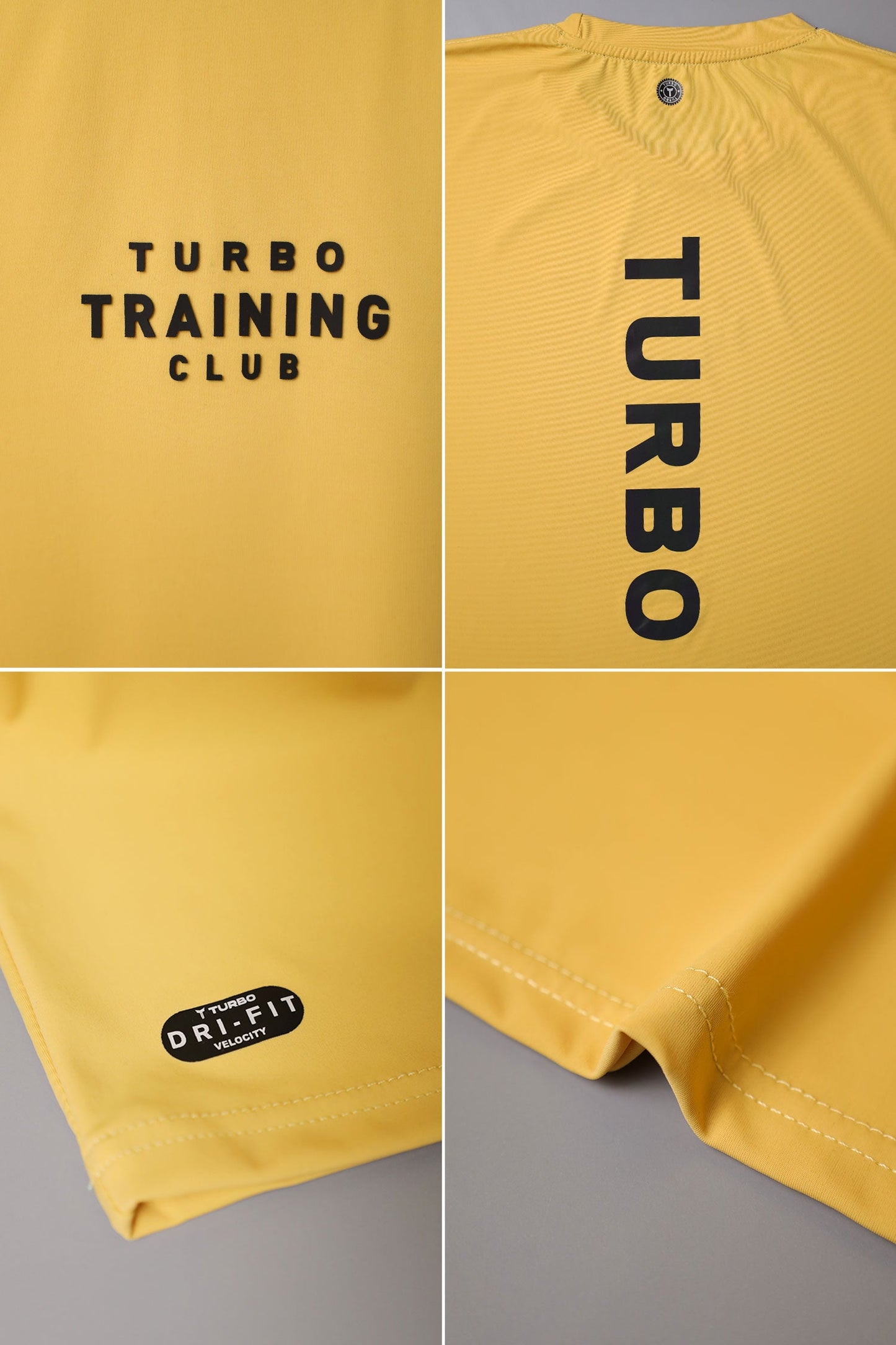 Turbo Training Club Climacool Mesh Dry-Fit Tee In Light Yellow