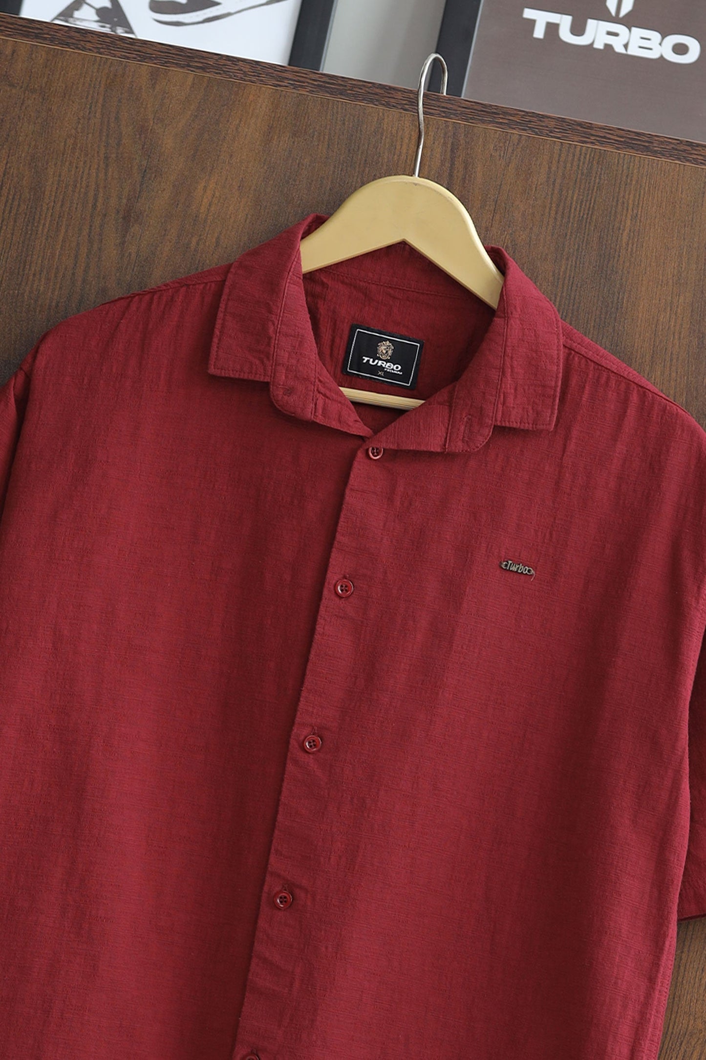 Turbo Textured Relaxed Fit Casual Shirt
