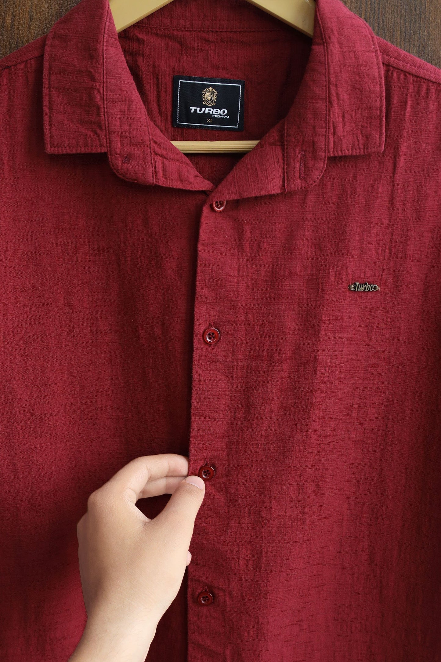 Turbo Textured Relaxed Fit Casual Shirt