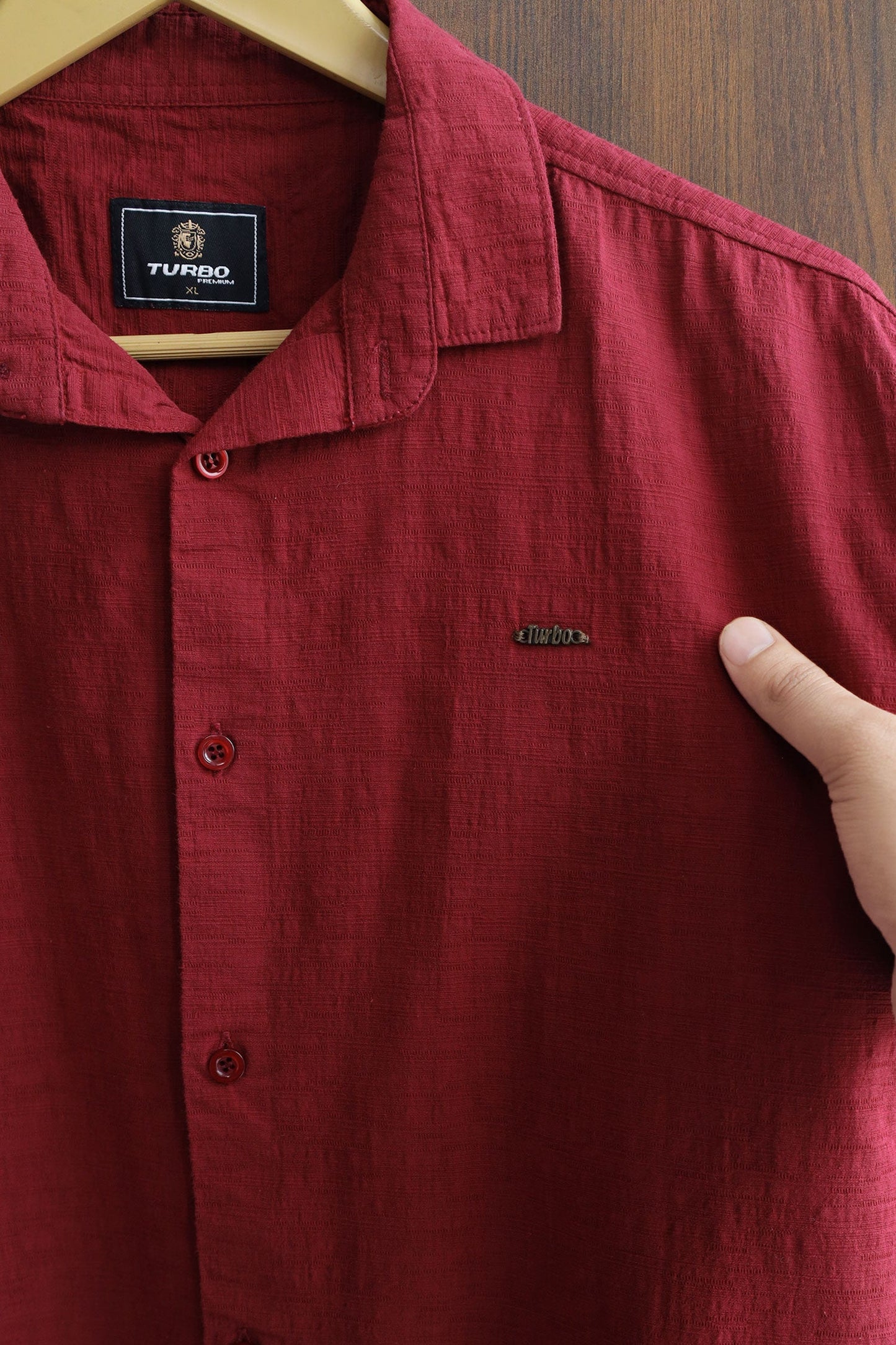 Turbo Textured Relaxed Fit Casual Shirt