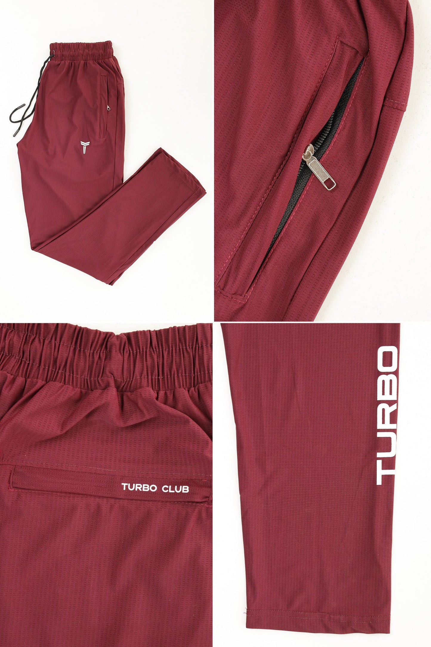 Turbo Active Flow Performance Men's Dryfit Trouser In Maroon