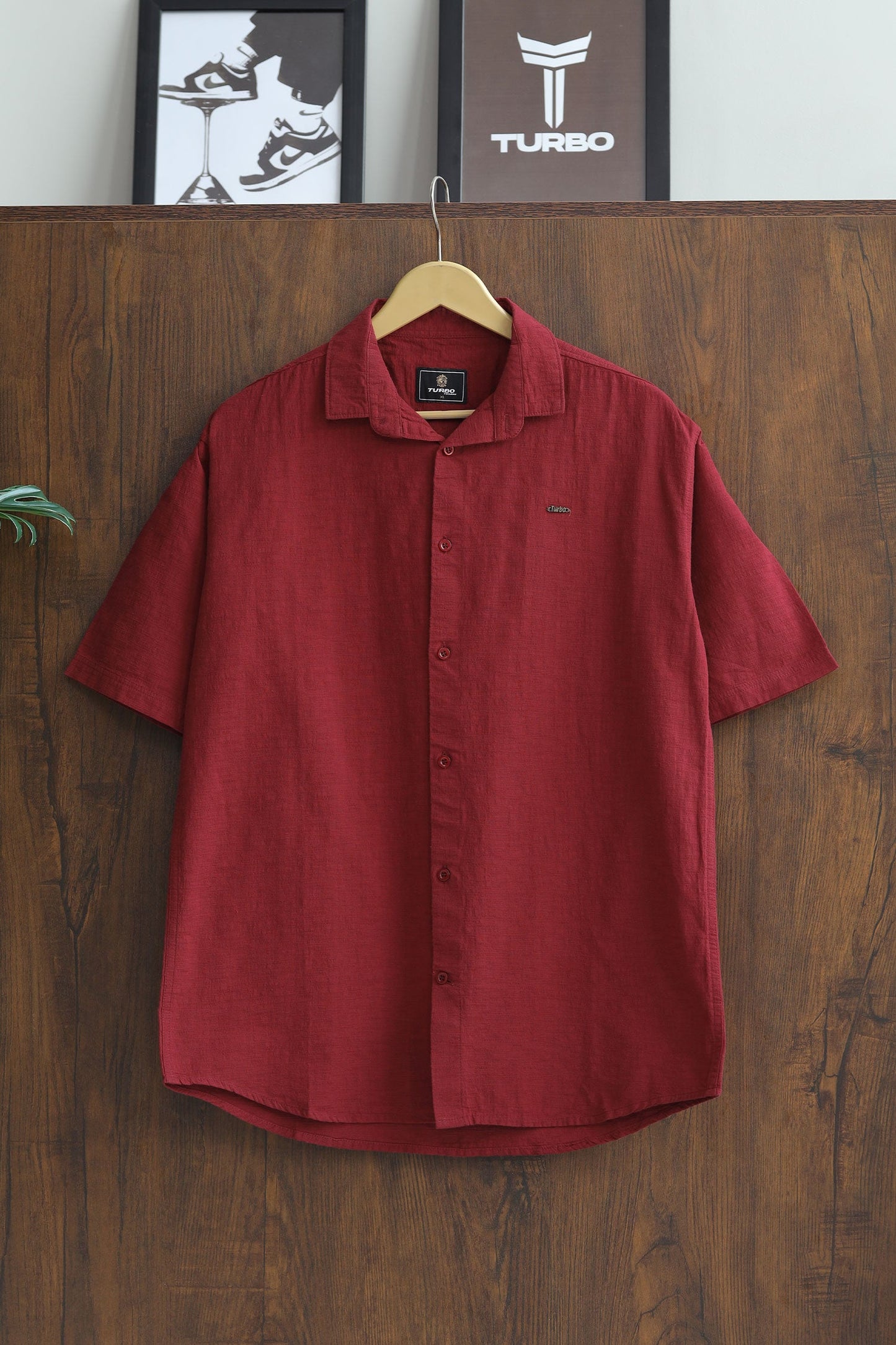 Turbo Textured Relaxed Fit Casual Shirt