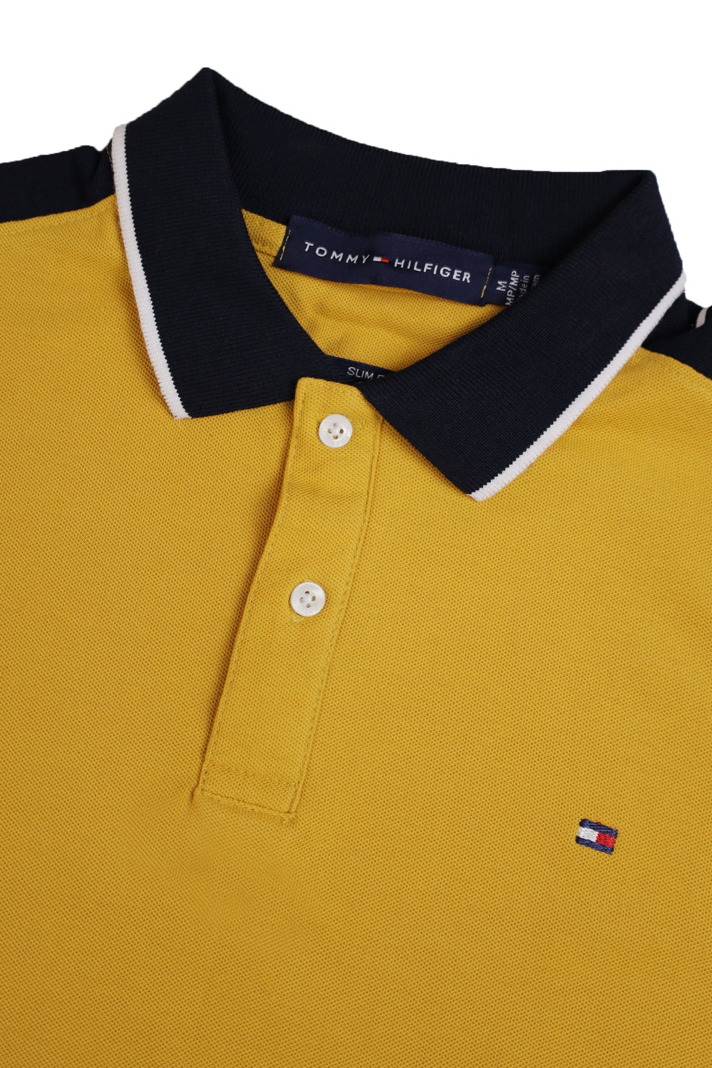 Tomy Hilfiger Signature Elite Men’s Polo Shirt In Mustard