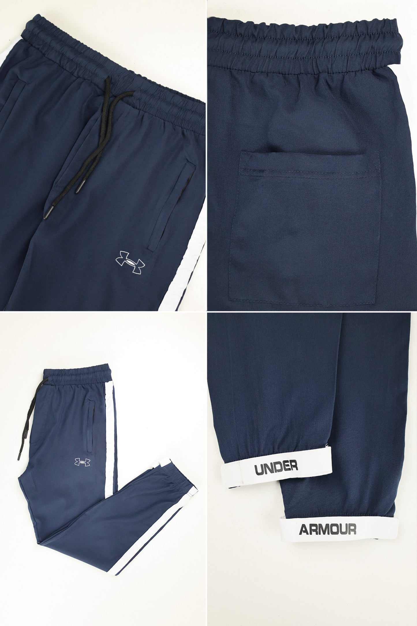 Undr Armr 'The Reveal' Cuff Logo & Sideline Micron Trouser In Navy Blue