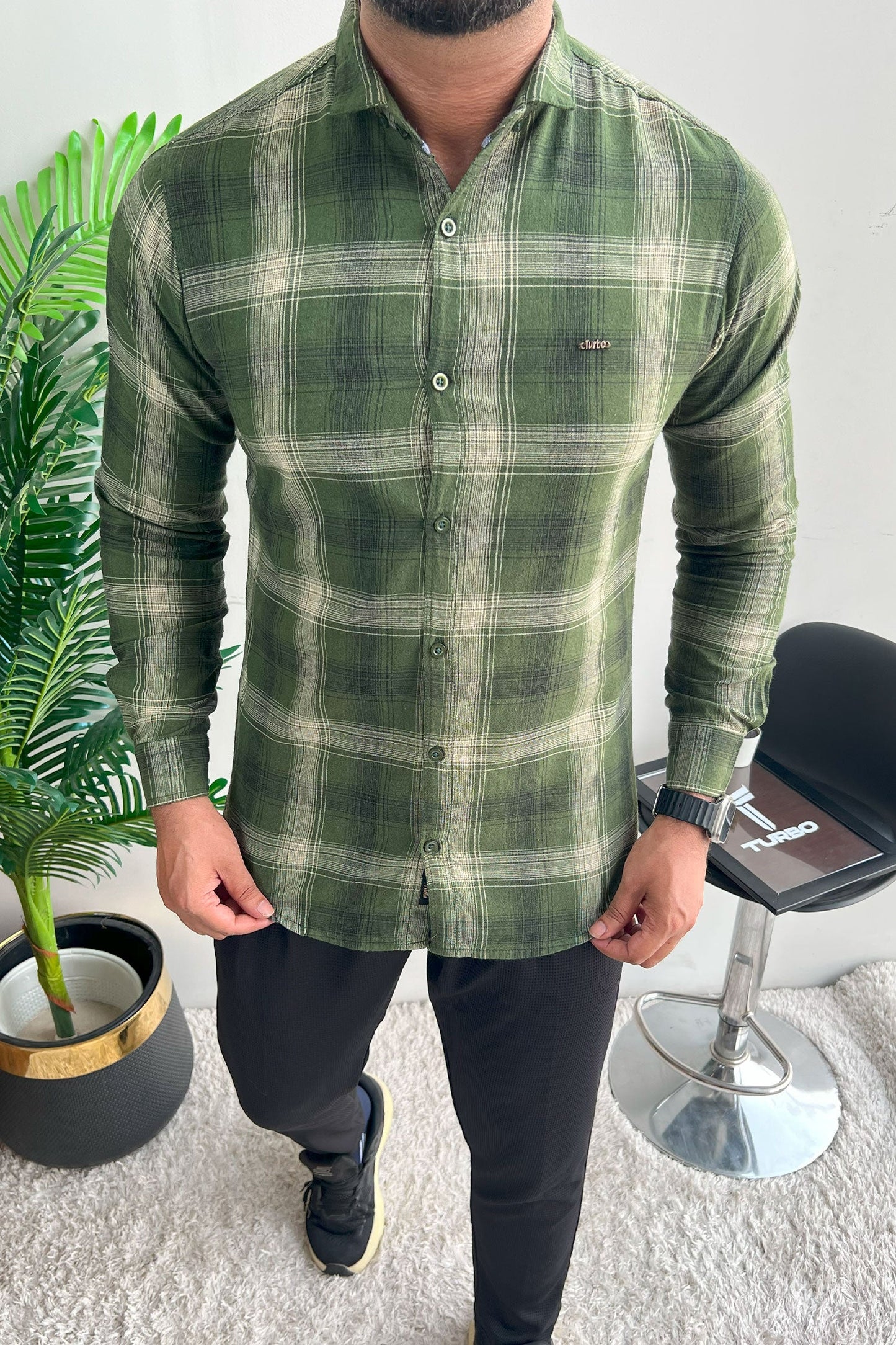 Fabrico Premium Flannel Long Sleeve Cotton Casual Shirt