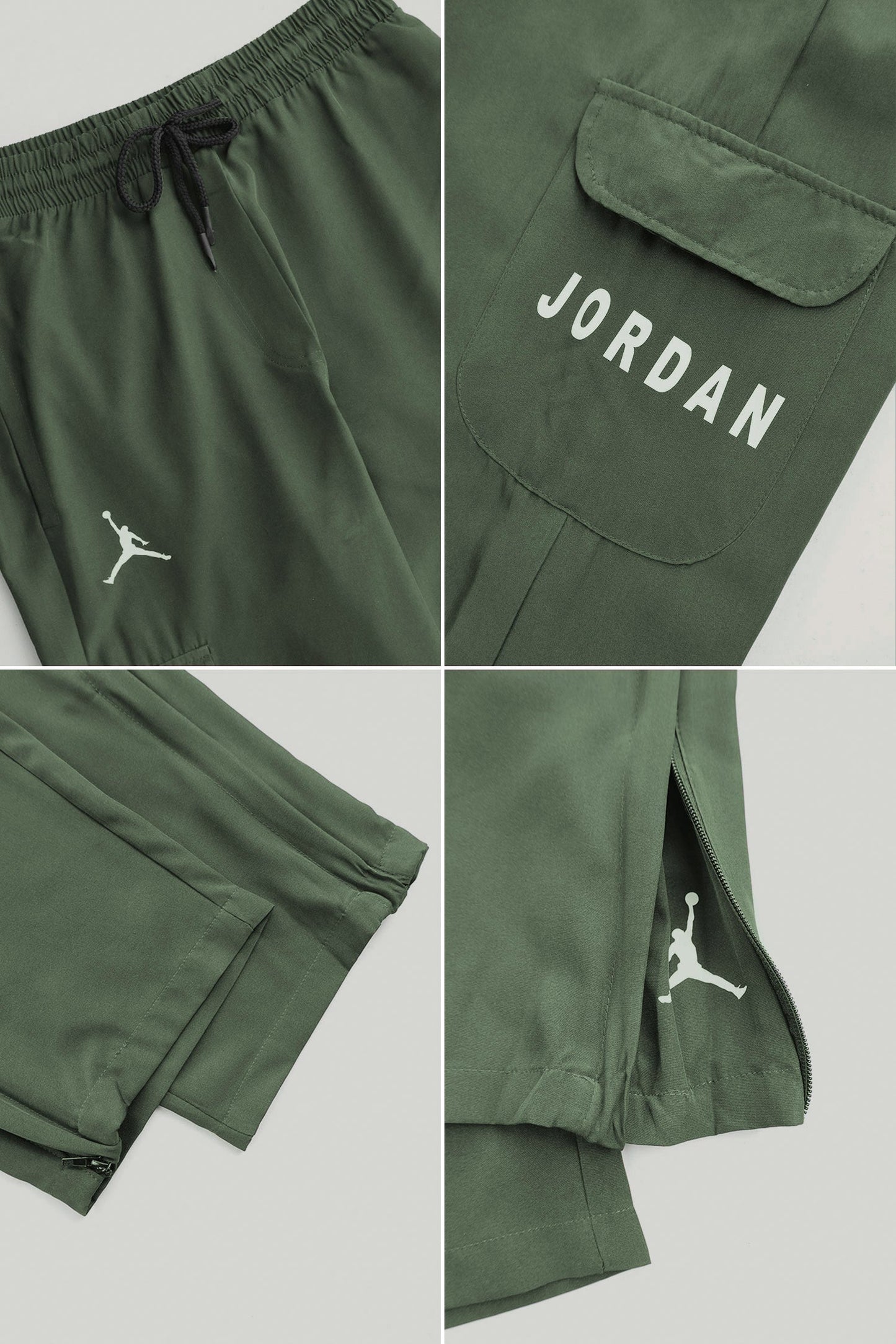 Jrdn 'Flare-Zip' Tactical Cargo-Style Micron Sportswear Trouser